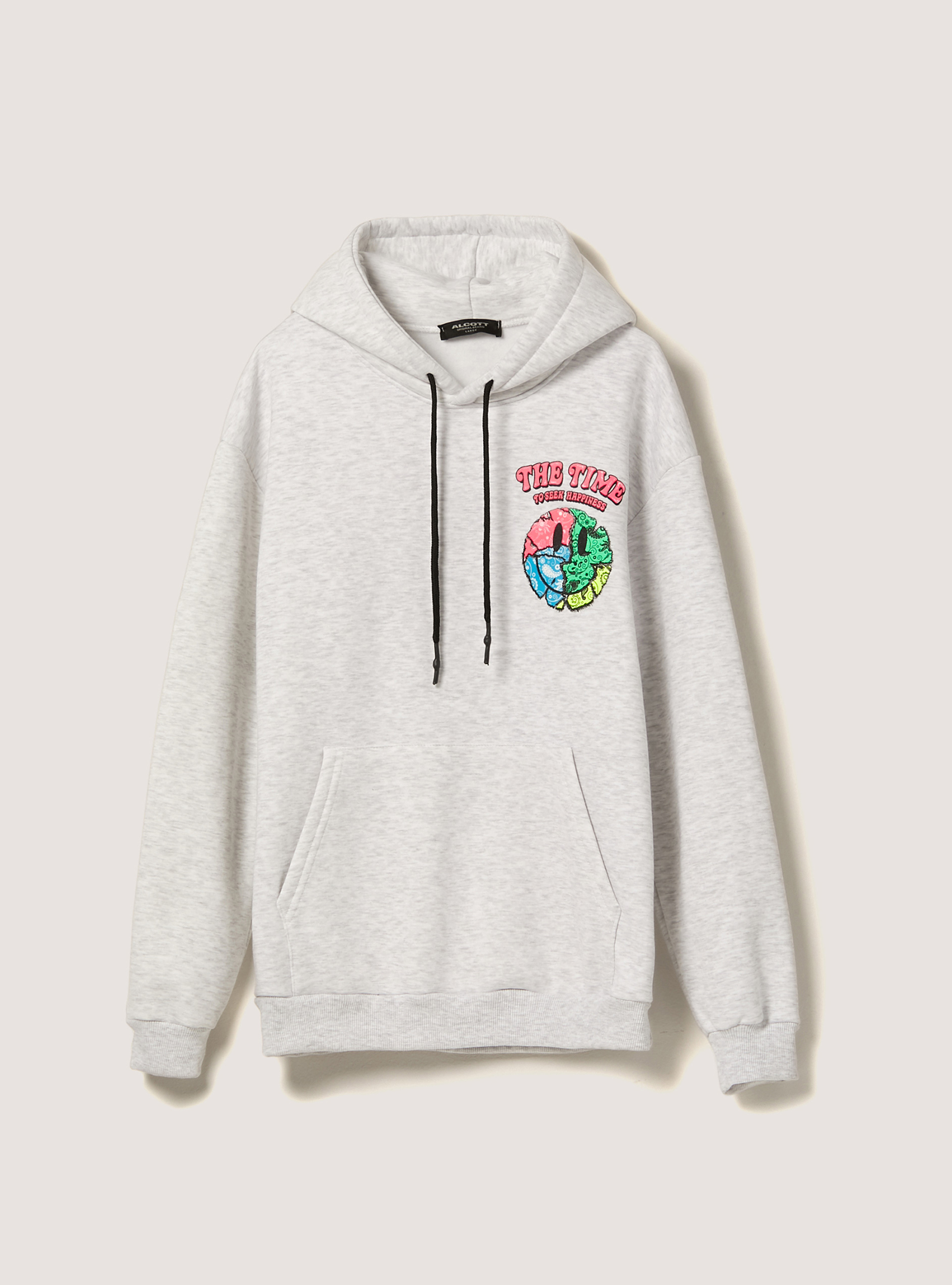 Sweatshirt with Smile Collection print, MEL GREY MEDIUM
