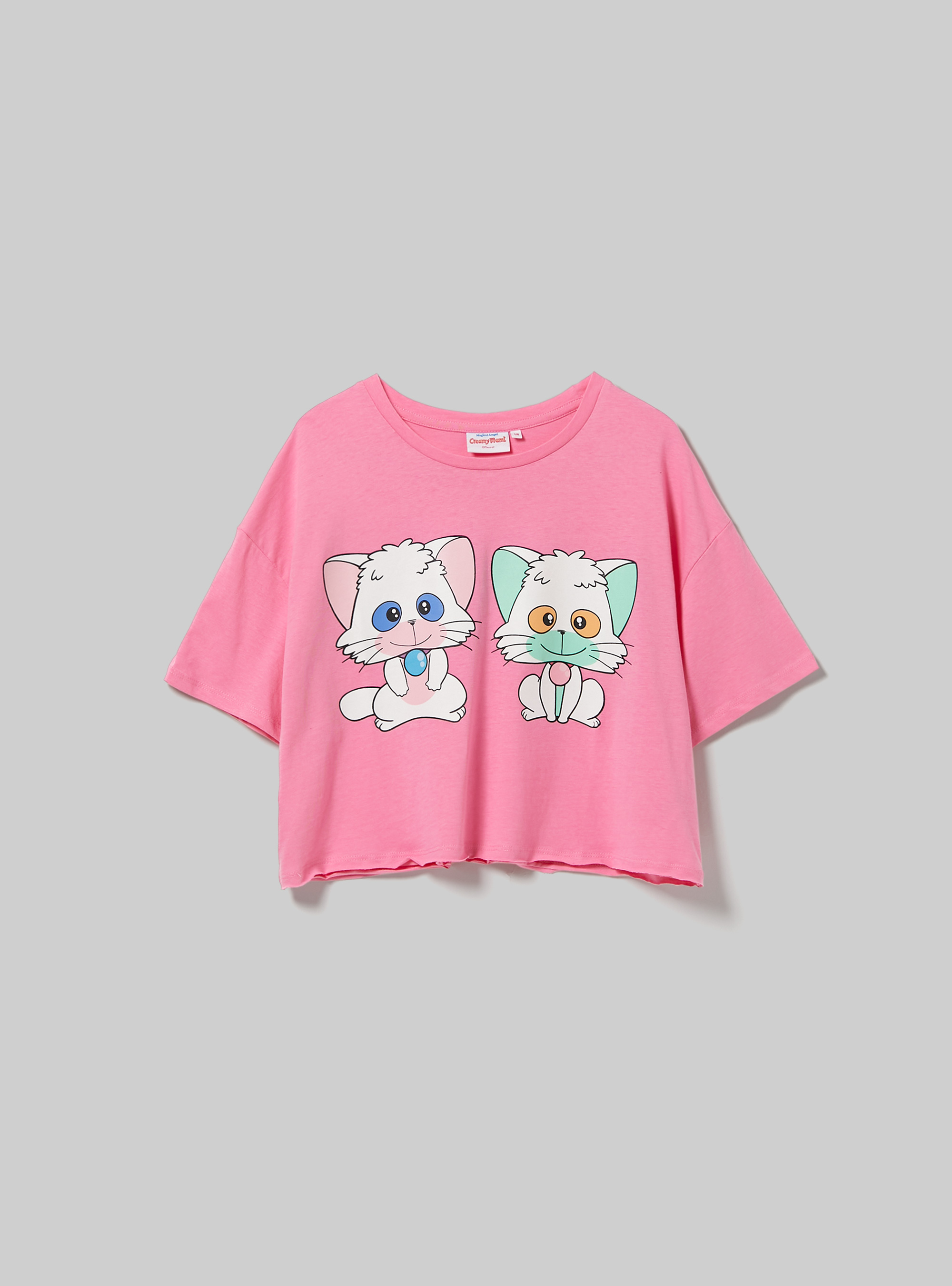 Camiseta cropped Creamy / Alcott, PK2 PINK MEDIUM