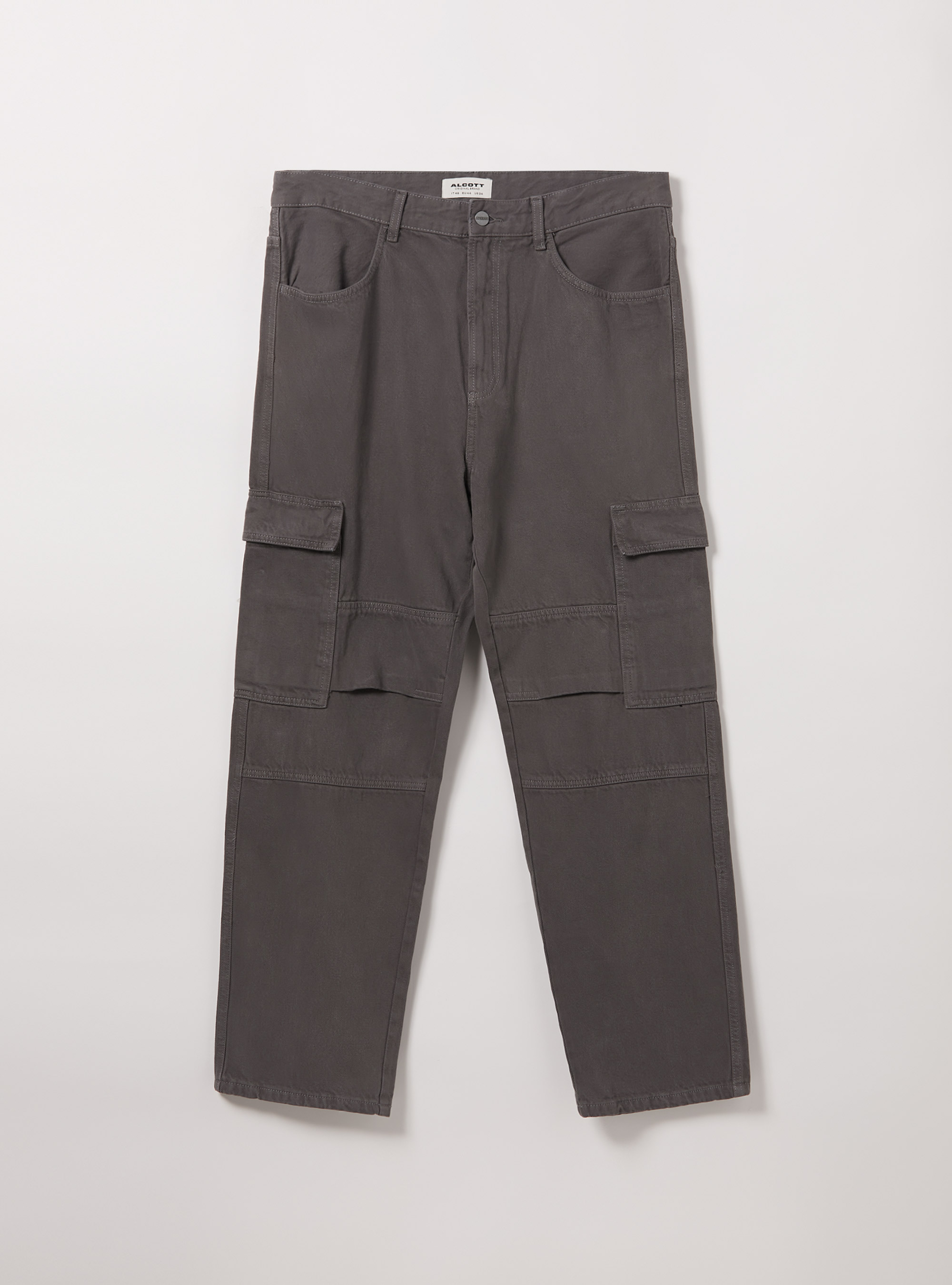 Cotton cargo trousers, GY2 GREY MEDIUM