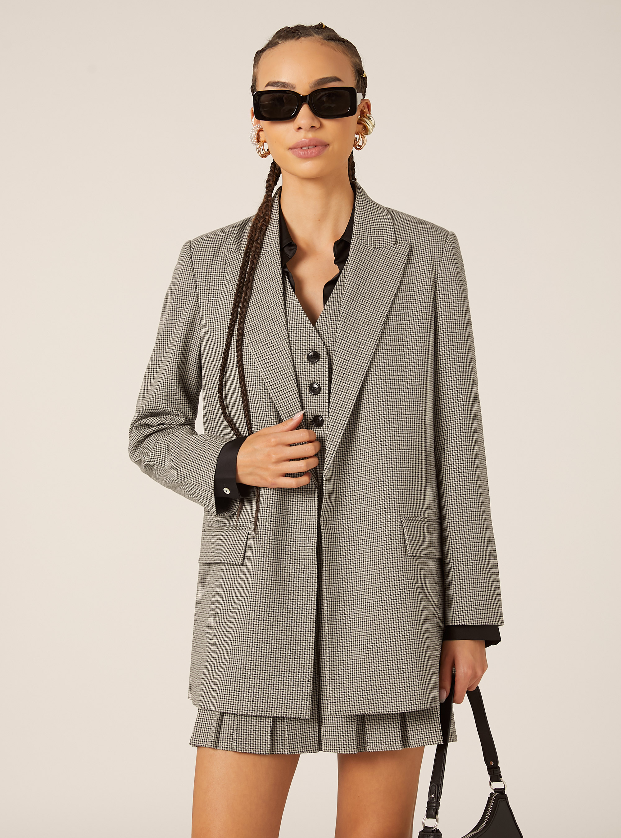 Blazer à motifs, BG2 BEIGE MEDIUM