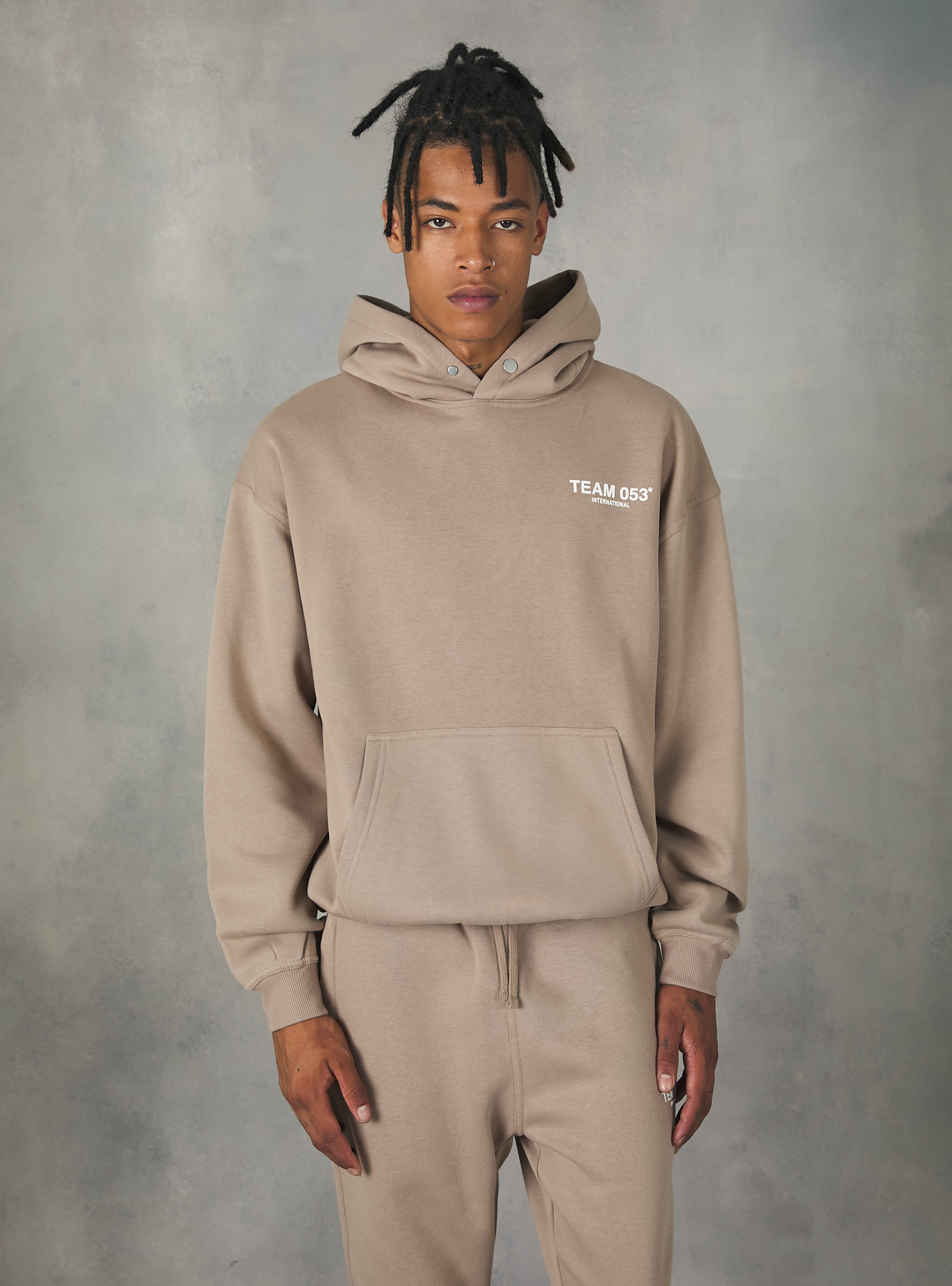 Sweatshirt with Team 053 print, BG1 BEIGE DARK