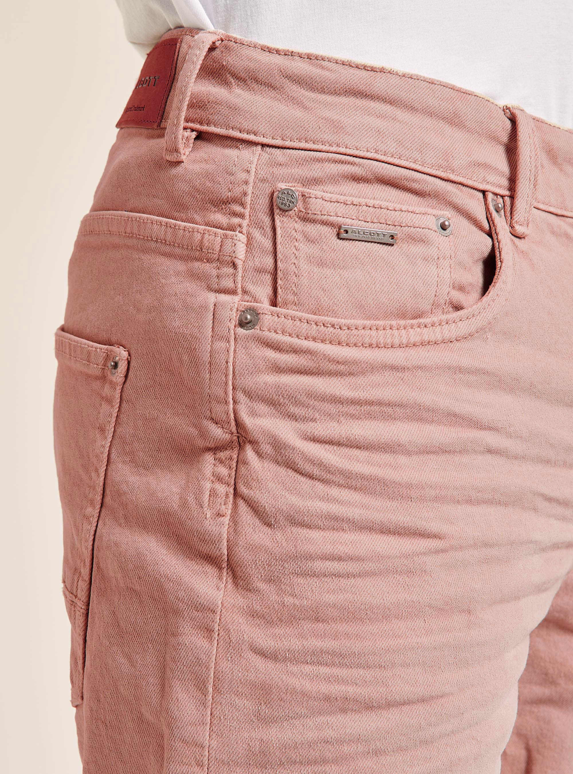 Bermudas aus Cotone Twill Stretch Tinto in Capo, PK2 PINK MEDIUM