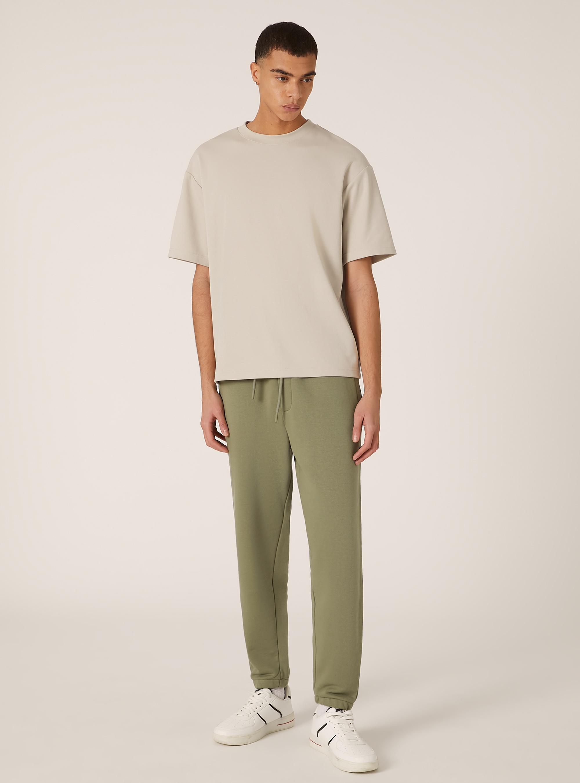 Pantalón jogger de felpa, KY2 KAKY MEDIUM