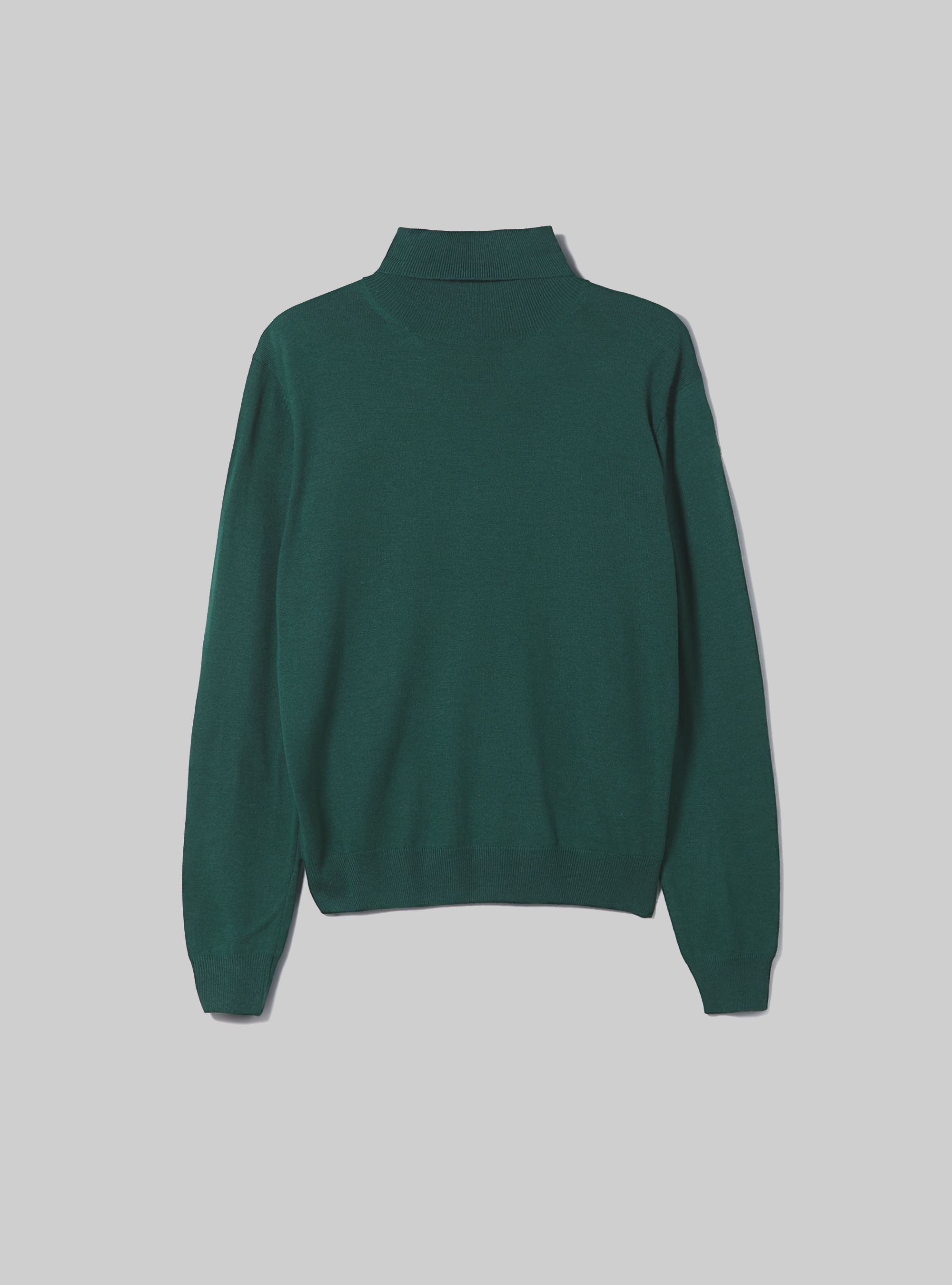 Pullover morbido a collo alto, GN1 GREEN DARK