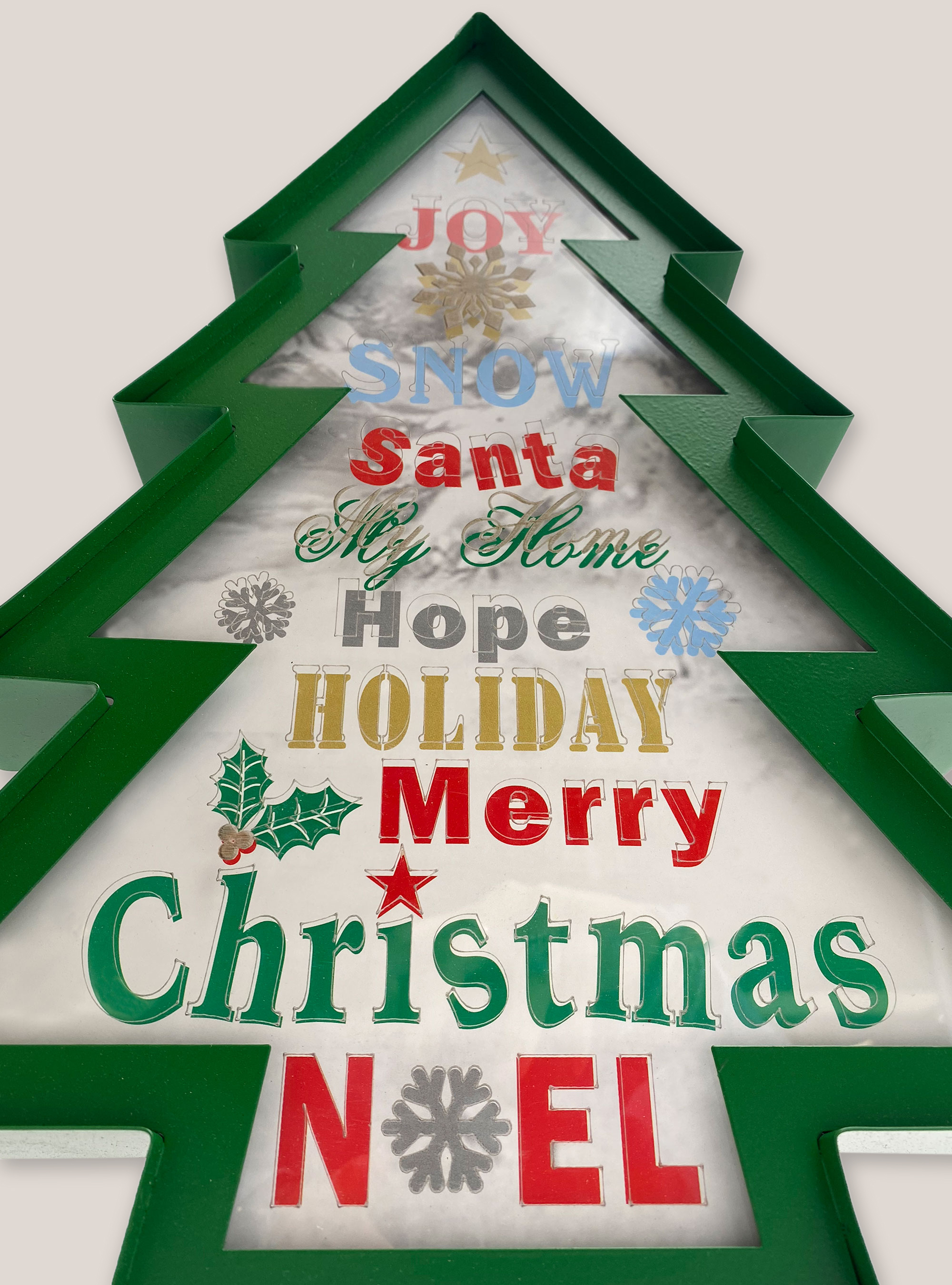 Quadro a forma di albero di Natale, ÚNICO