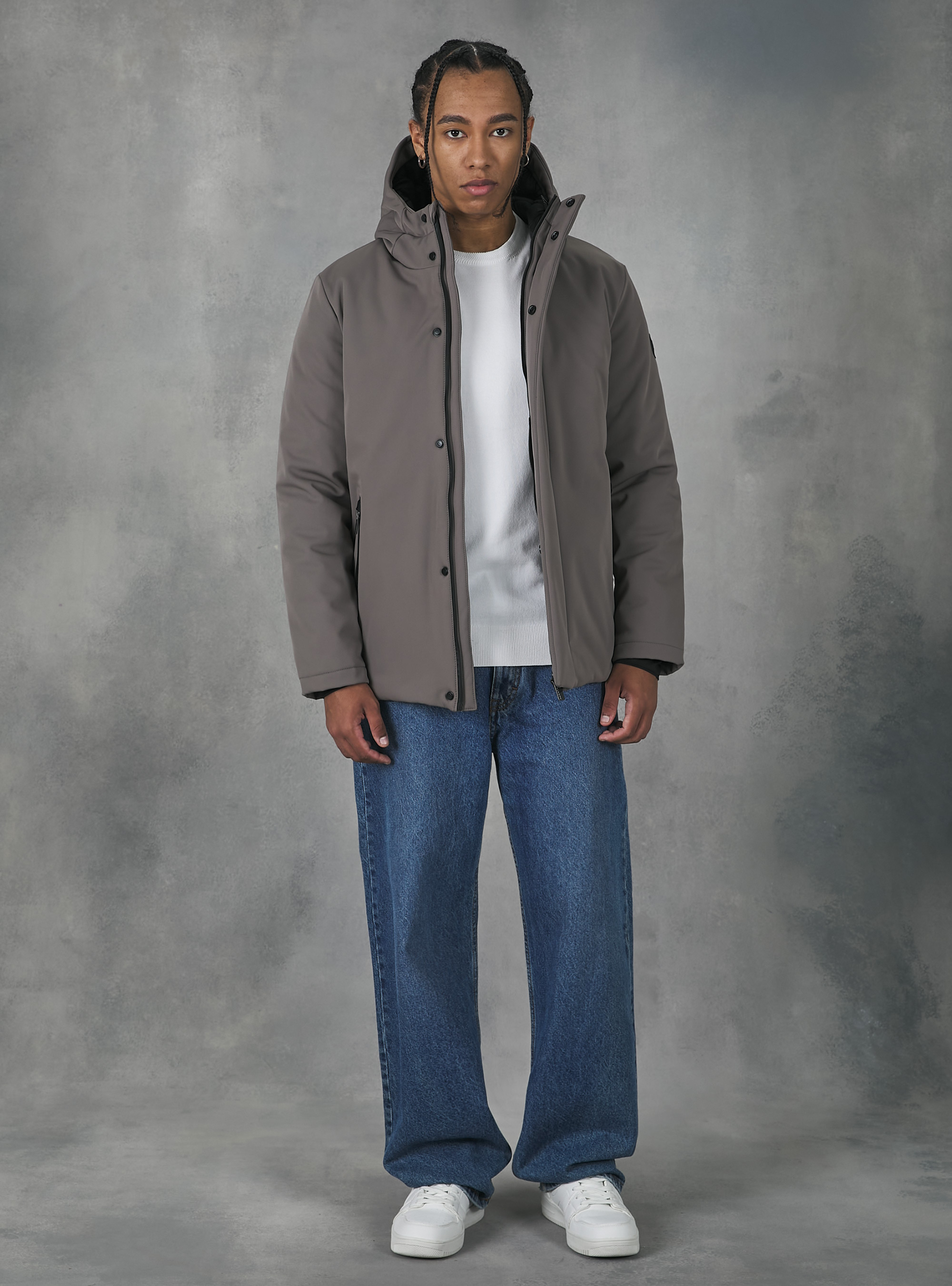 Technical fabric jacket with recycled padding Alcott Men s Jackets