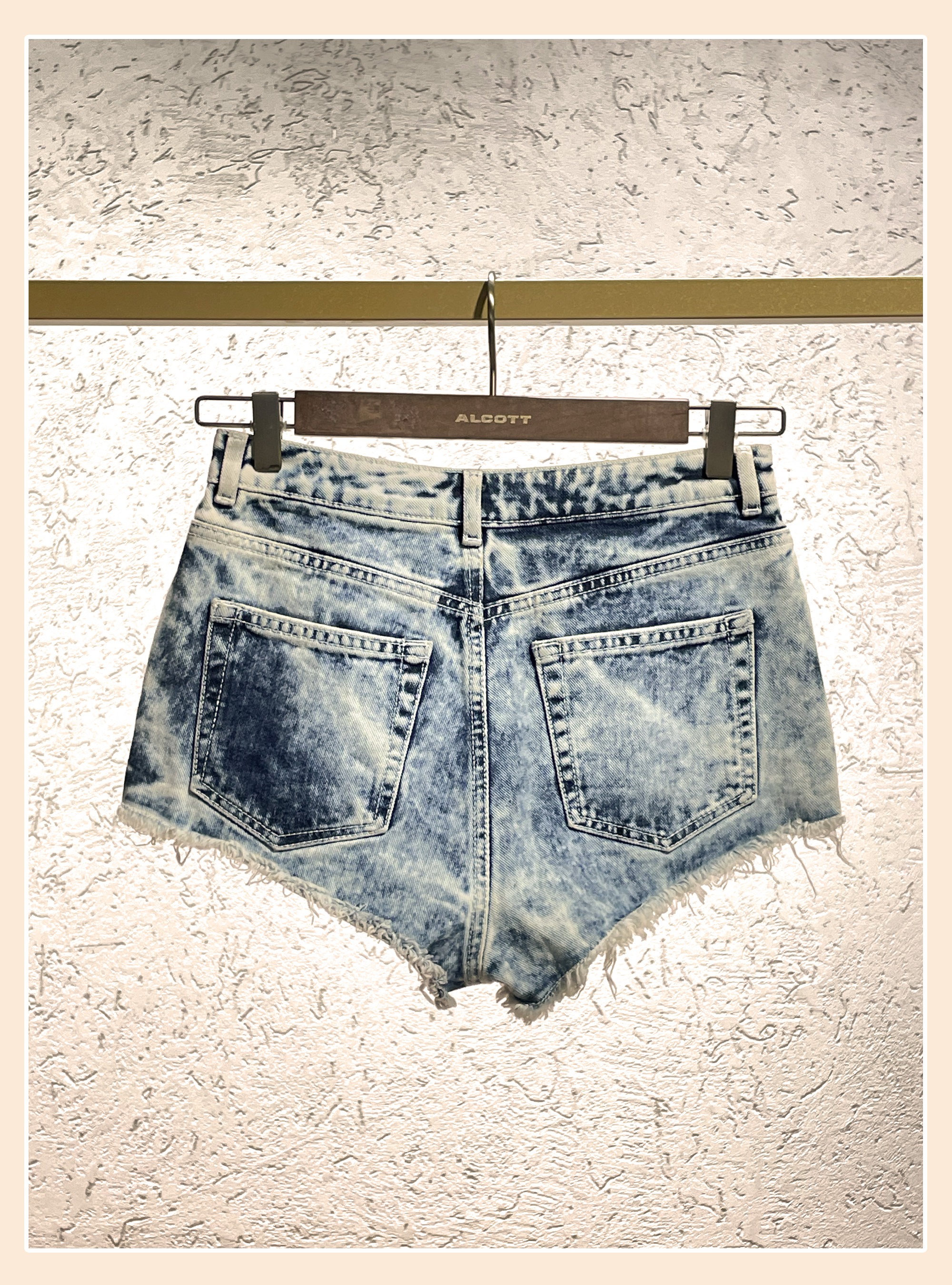 Shorts in denim TOPSHOP MOTO, AZZURRO