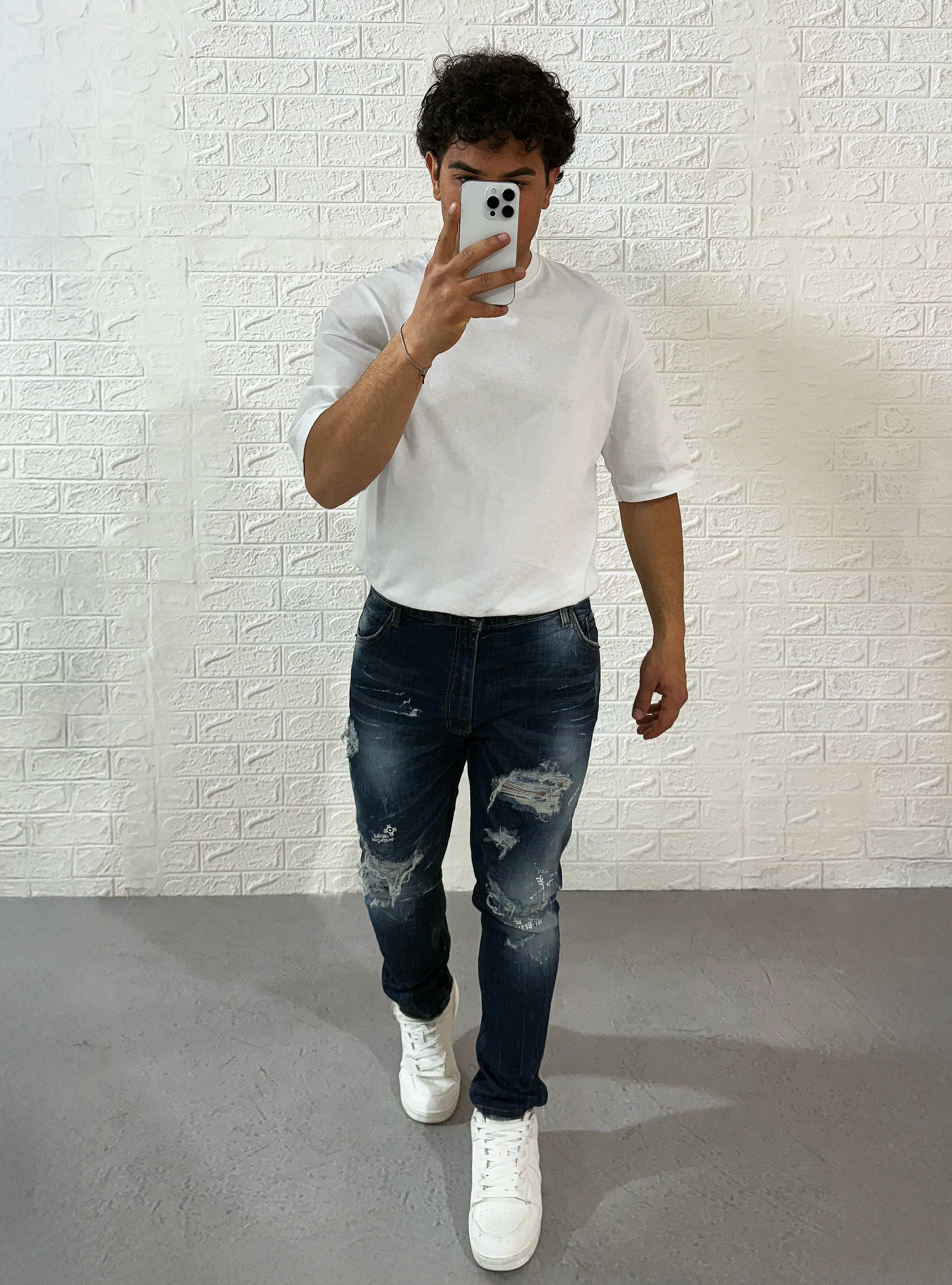 Jeans strappati BLACK BANANA, AZZURRO