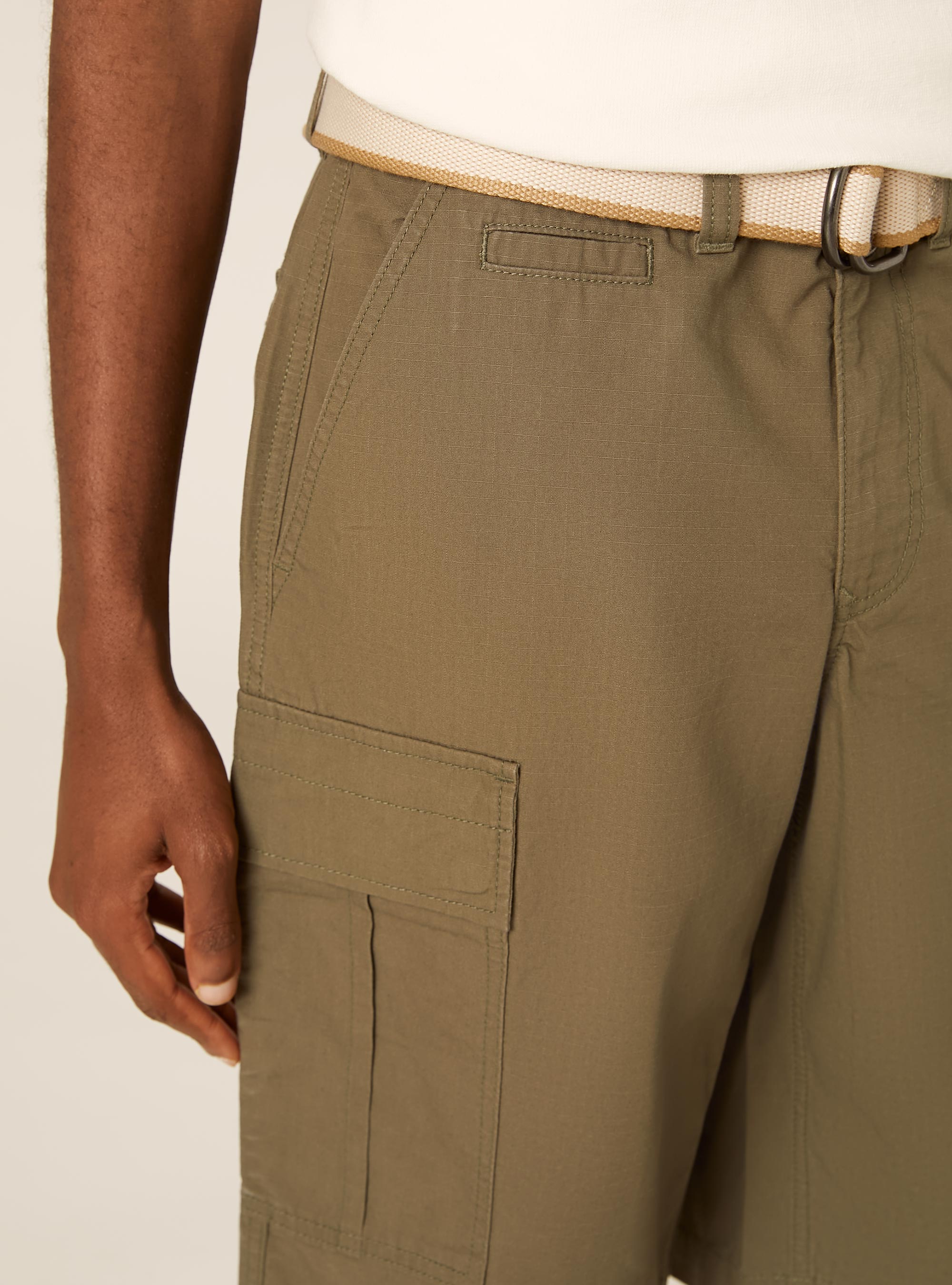 Ripstop cargo shorts, KY2 KAKY MEDIUM
