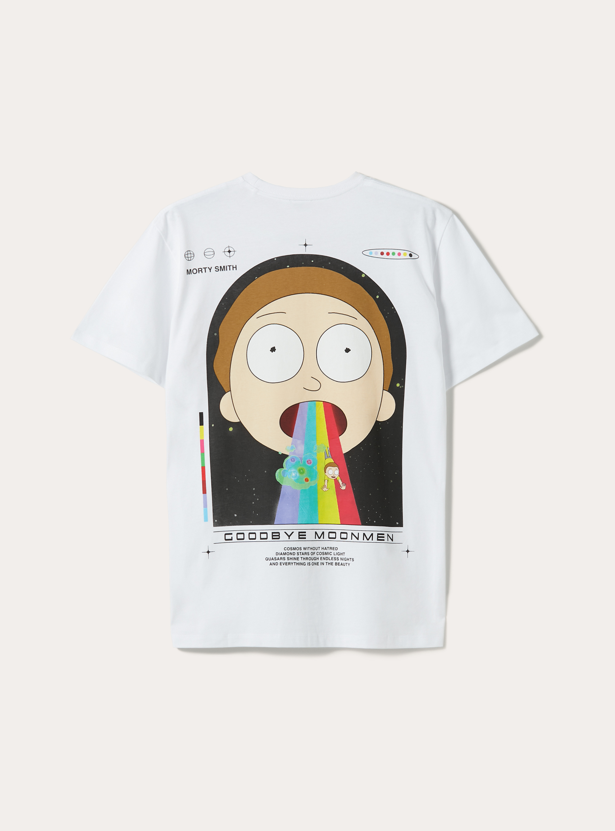 T-shirt rick and morty, WH3 WHITE