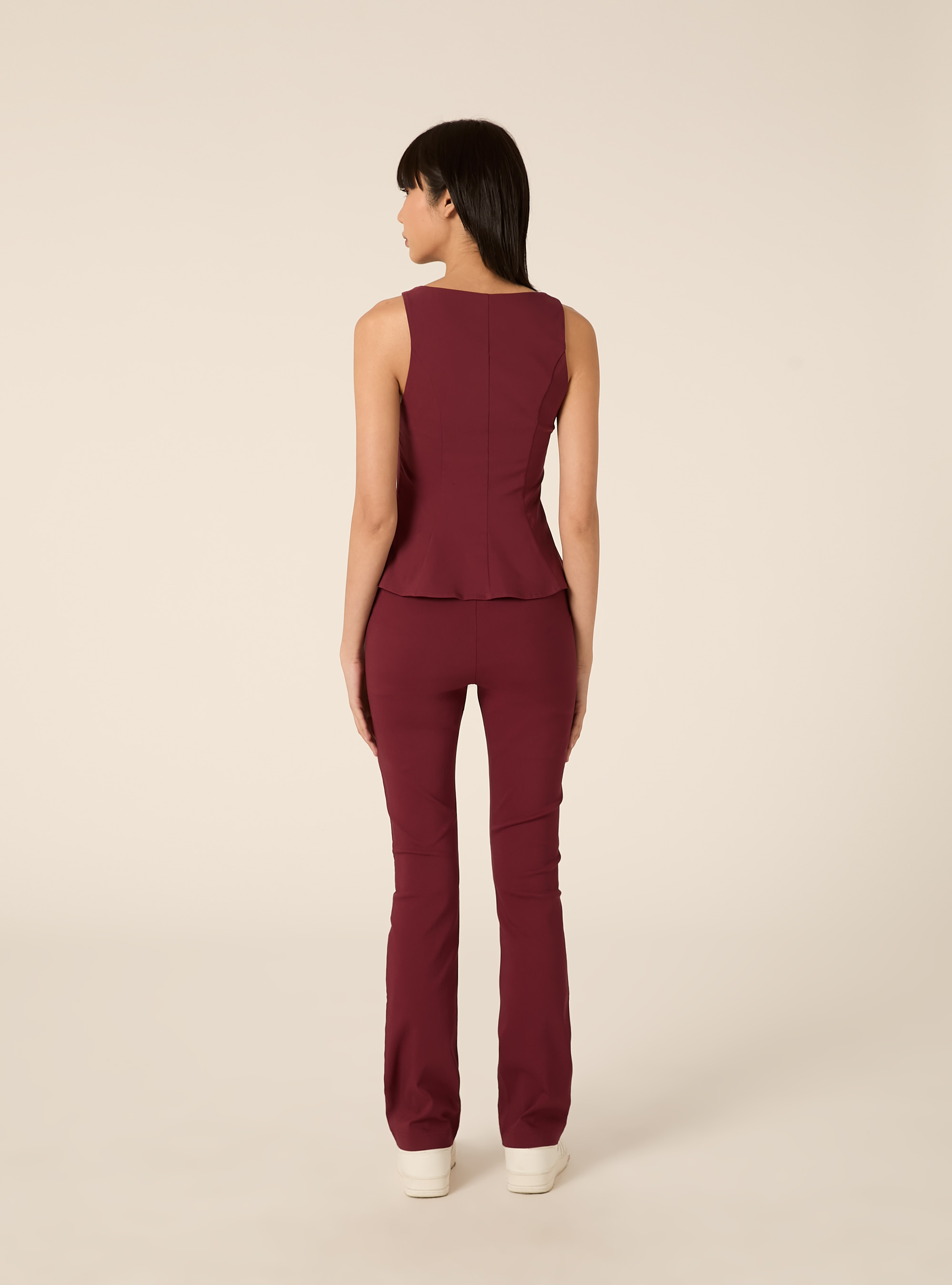 Top baschina senza maniche, BO2 BORDEAUX MEDIUM