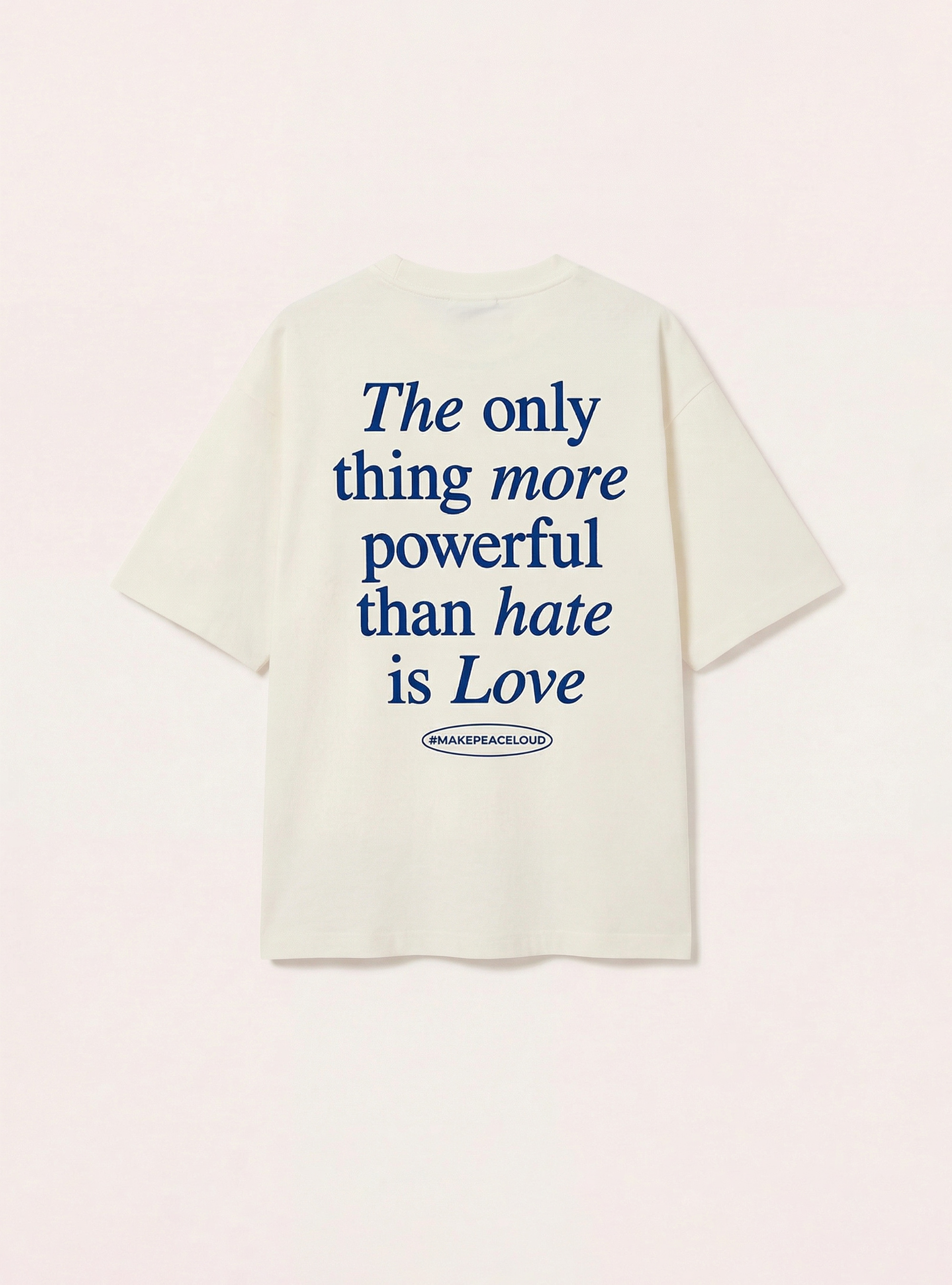 T-shirt boxy con stampa the only thing, WH2 WHITE