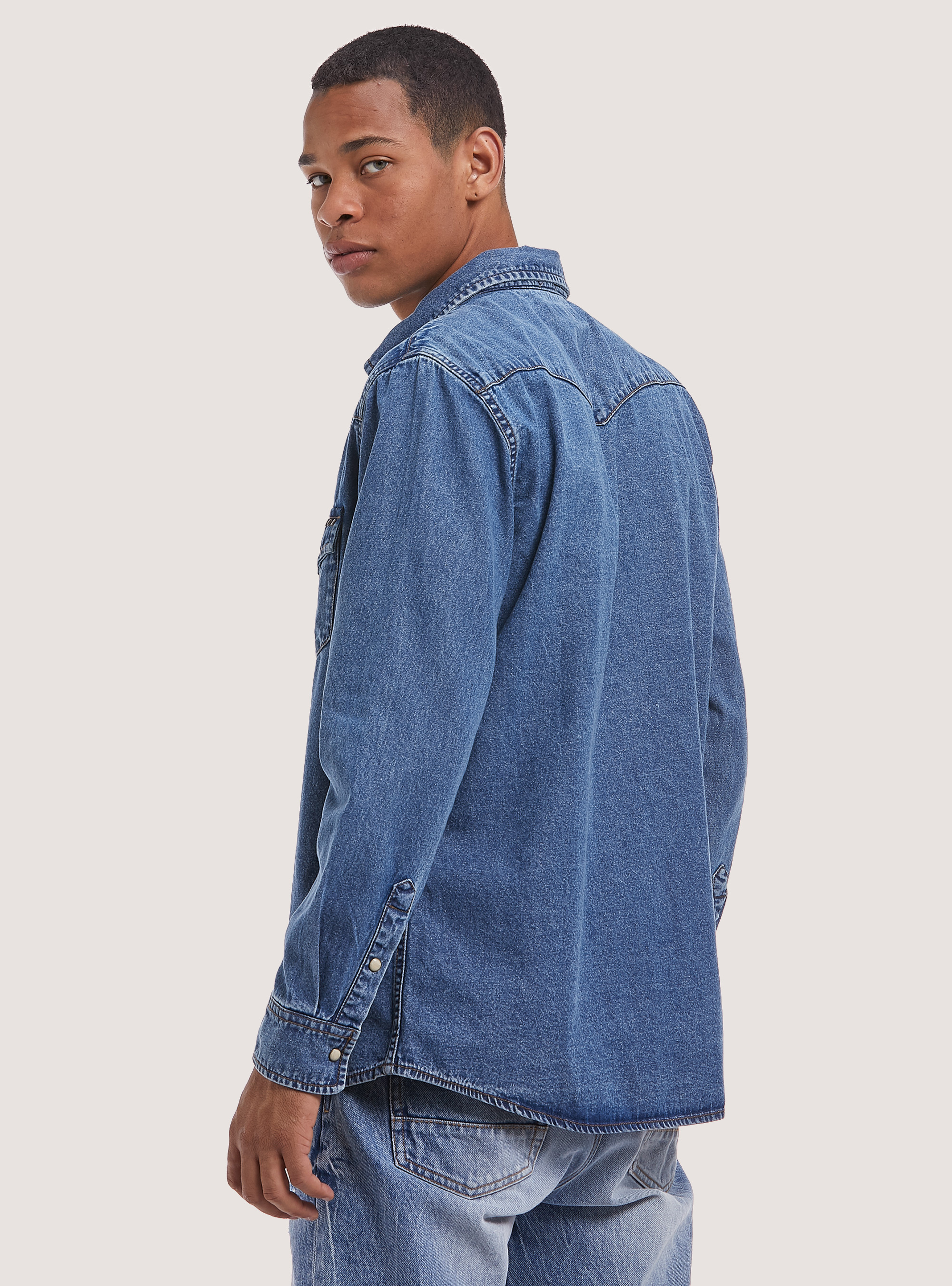 Camisa vaquera, D005 LIGHT BLUE