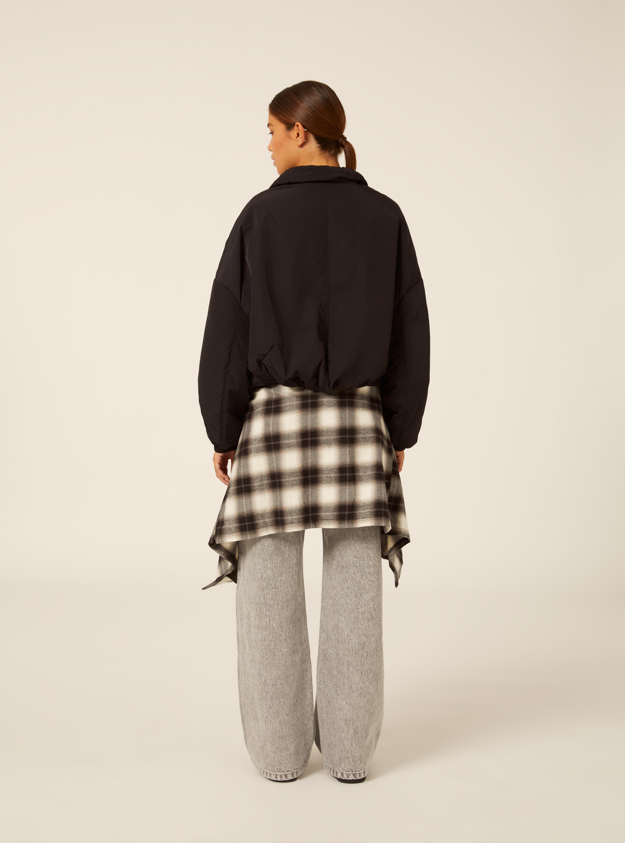 Steppjacke mit stehkragen, BK1 BLACK