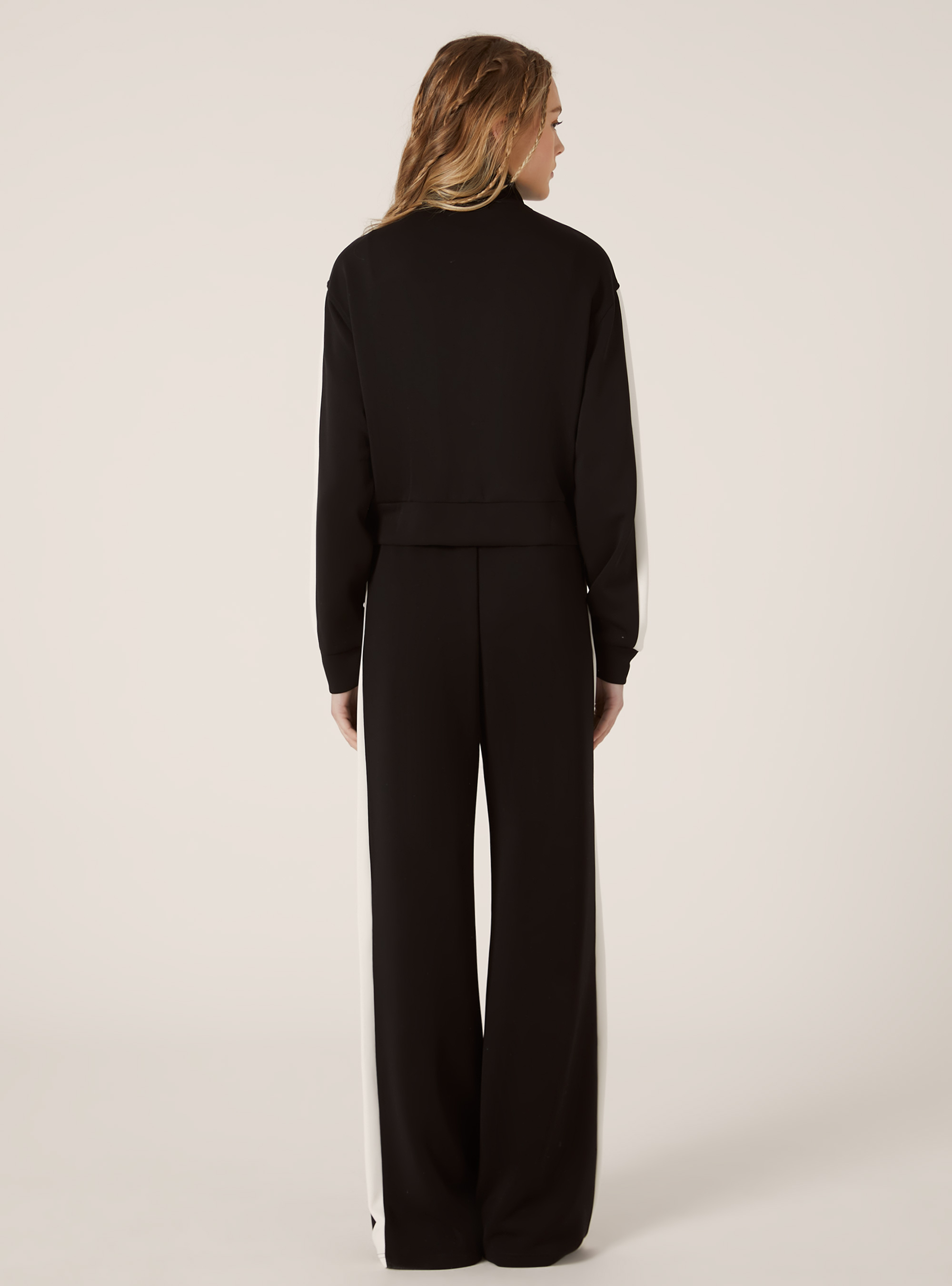 Soft touch zip sweatshirt, BK1 BLACK