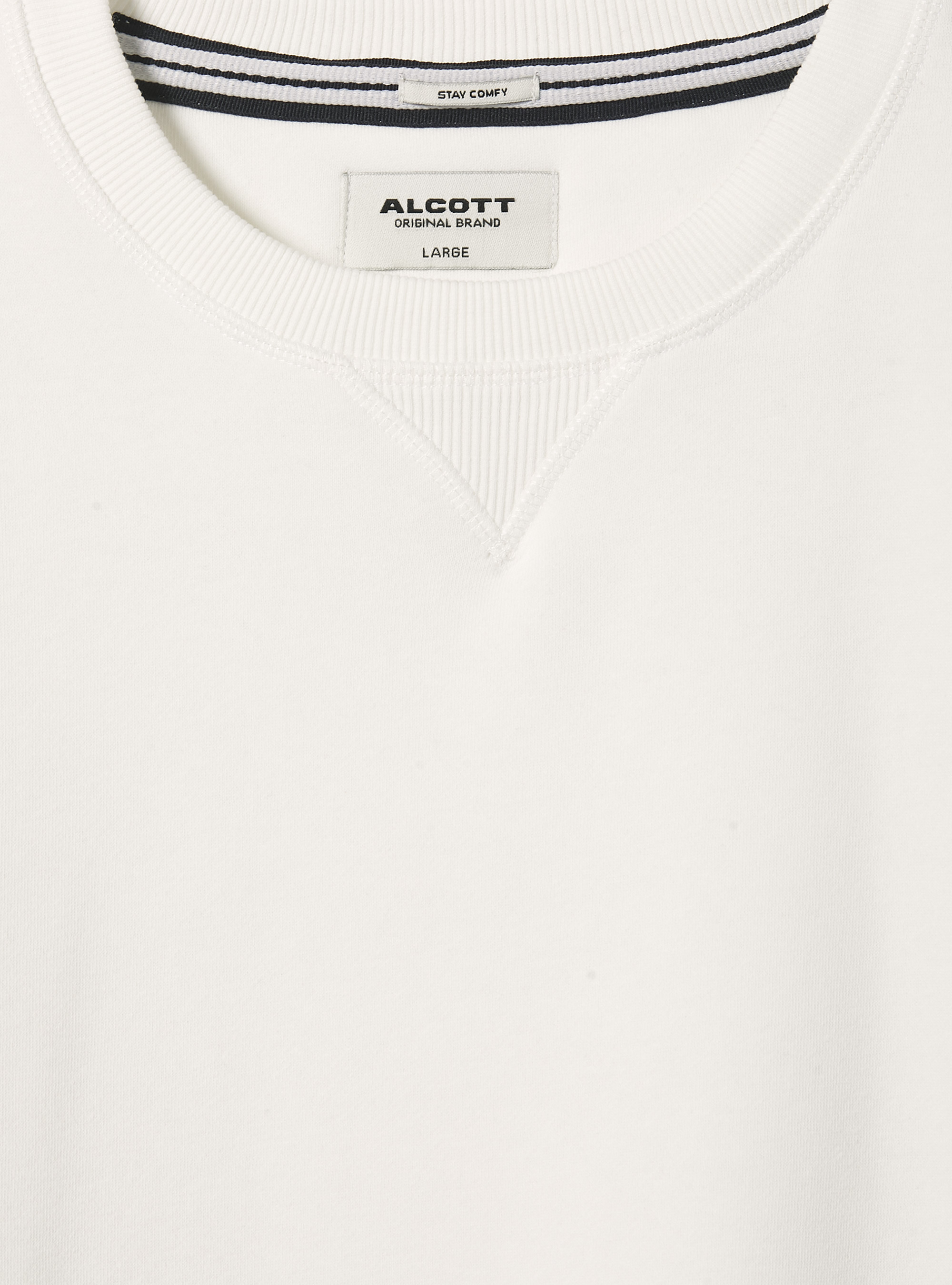 Felpa girocollo tinta unita, WH2 WHITE