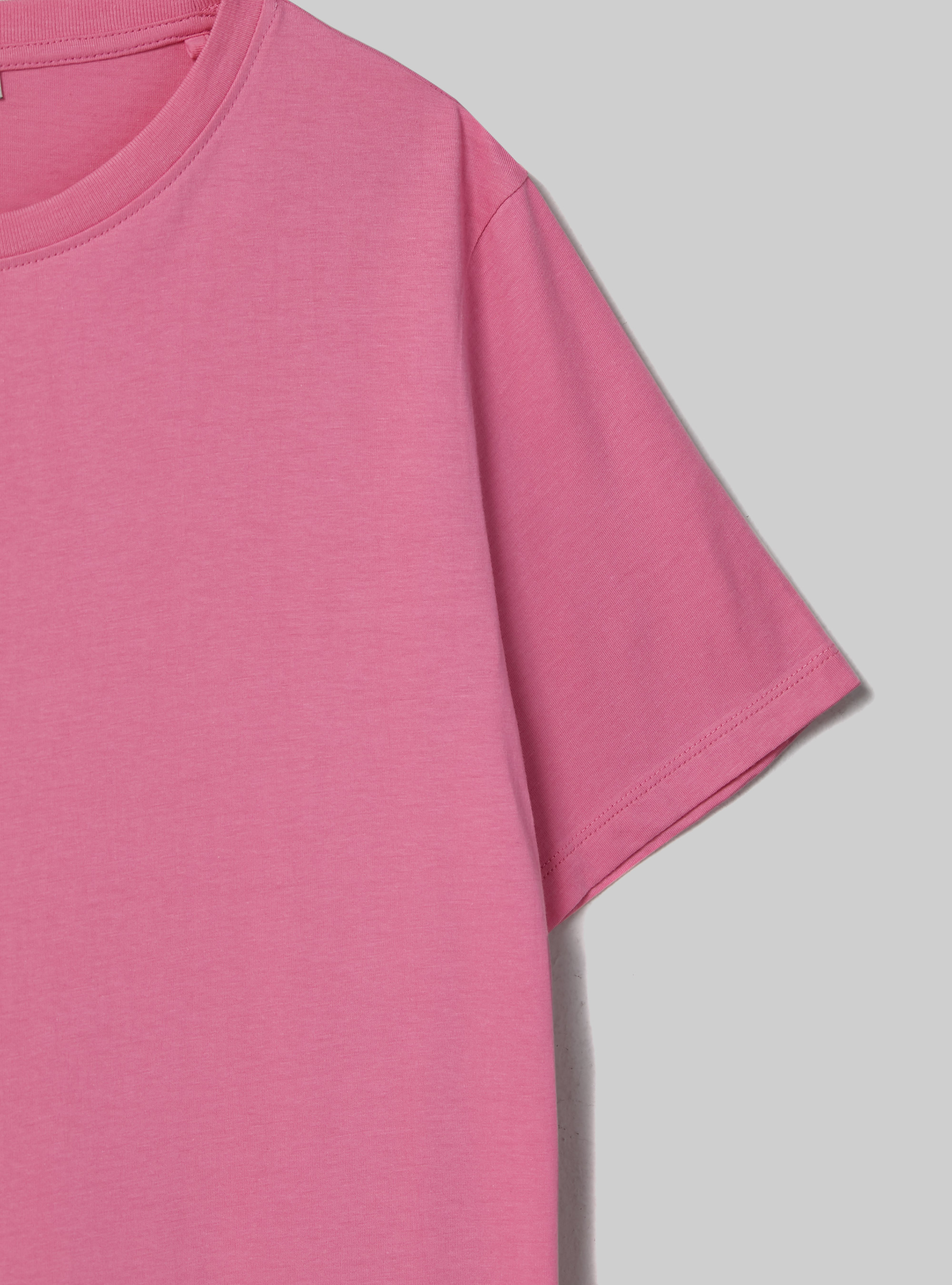 Cotton crew-neck T-shirt, PK2 PINK MEDIUM