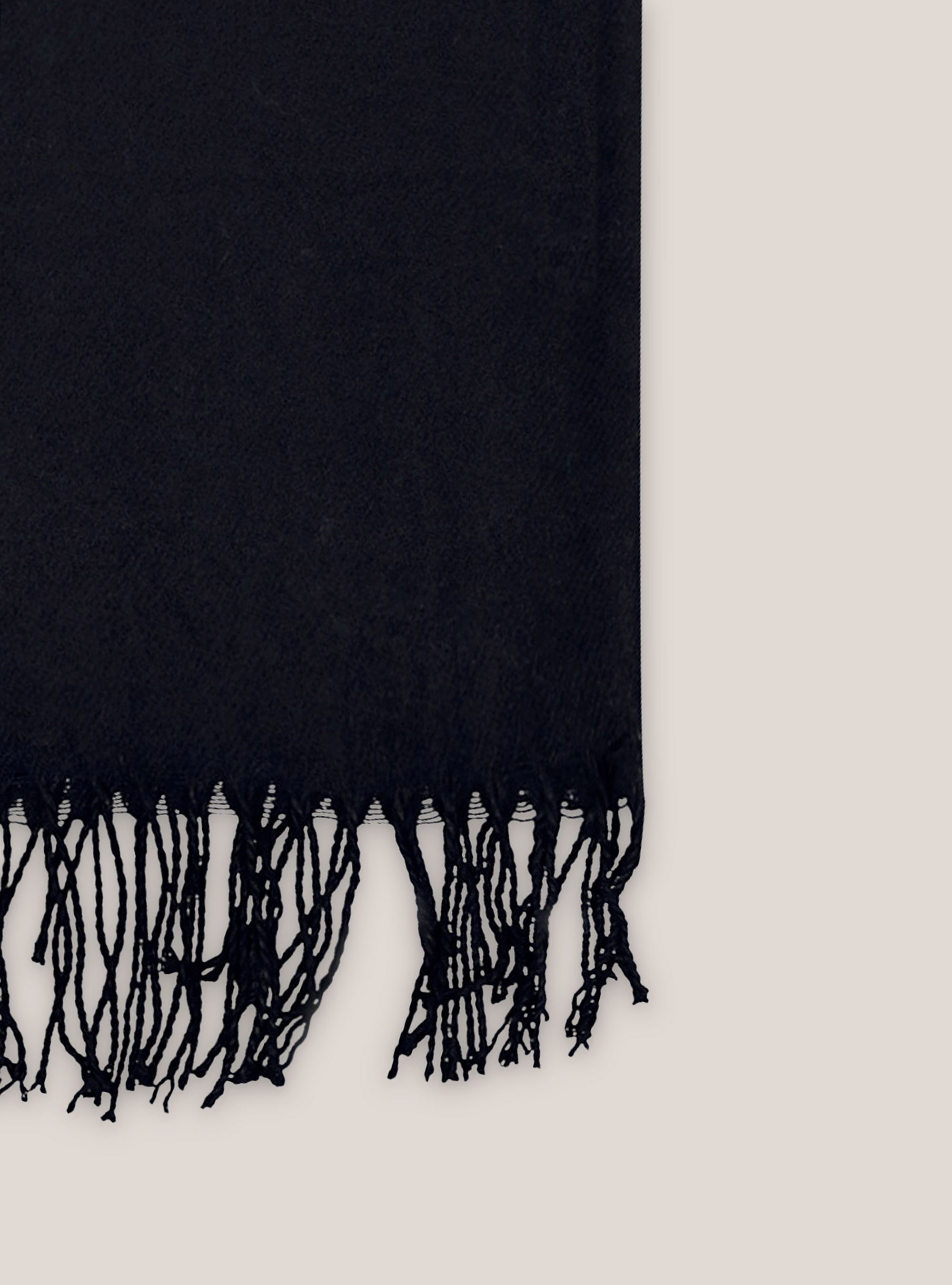 Einfarbiger Schal, C101 BLACK