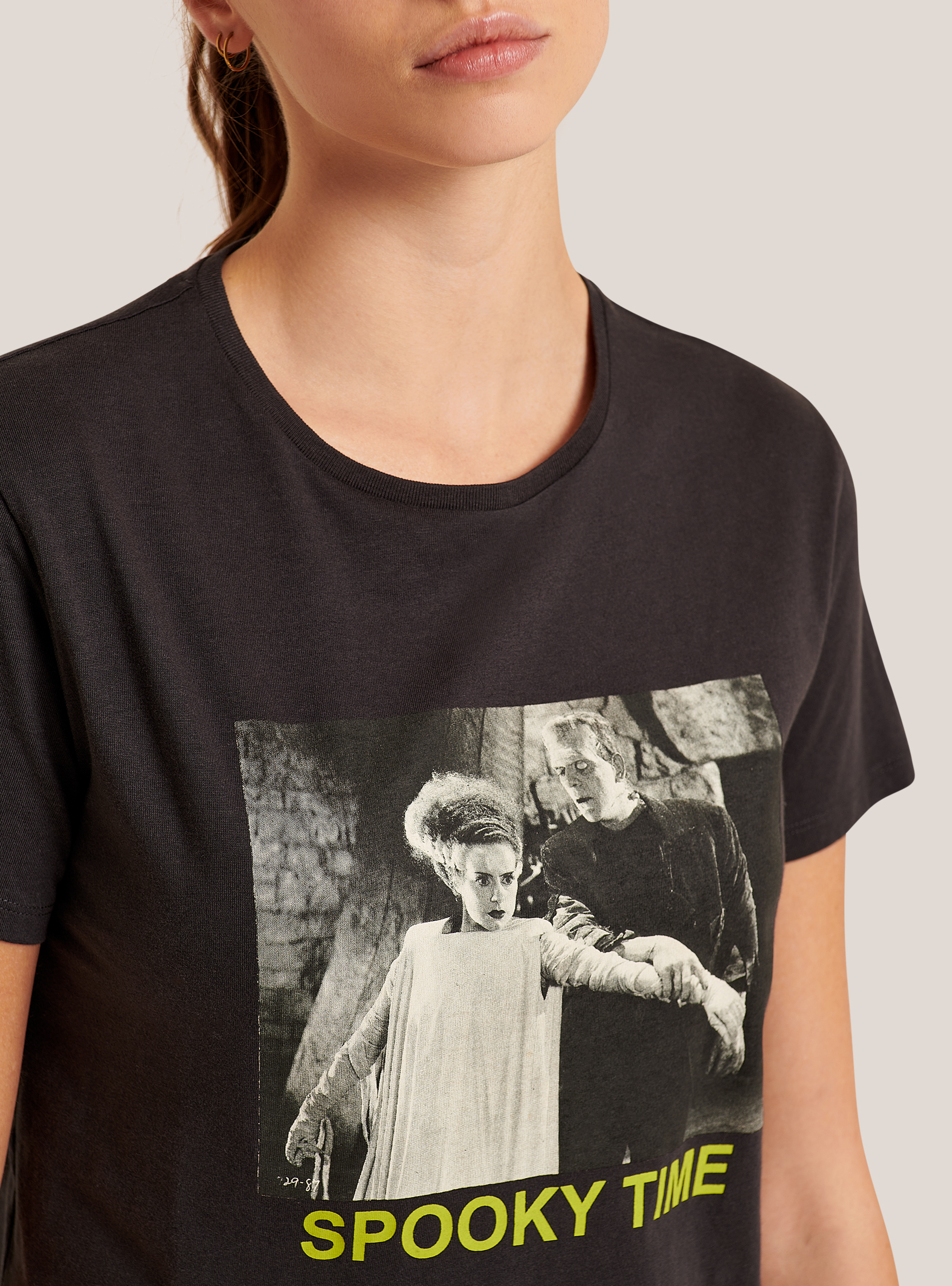 Monsters / Alcott T-shirt, BLACK