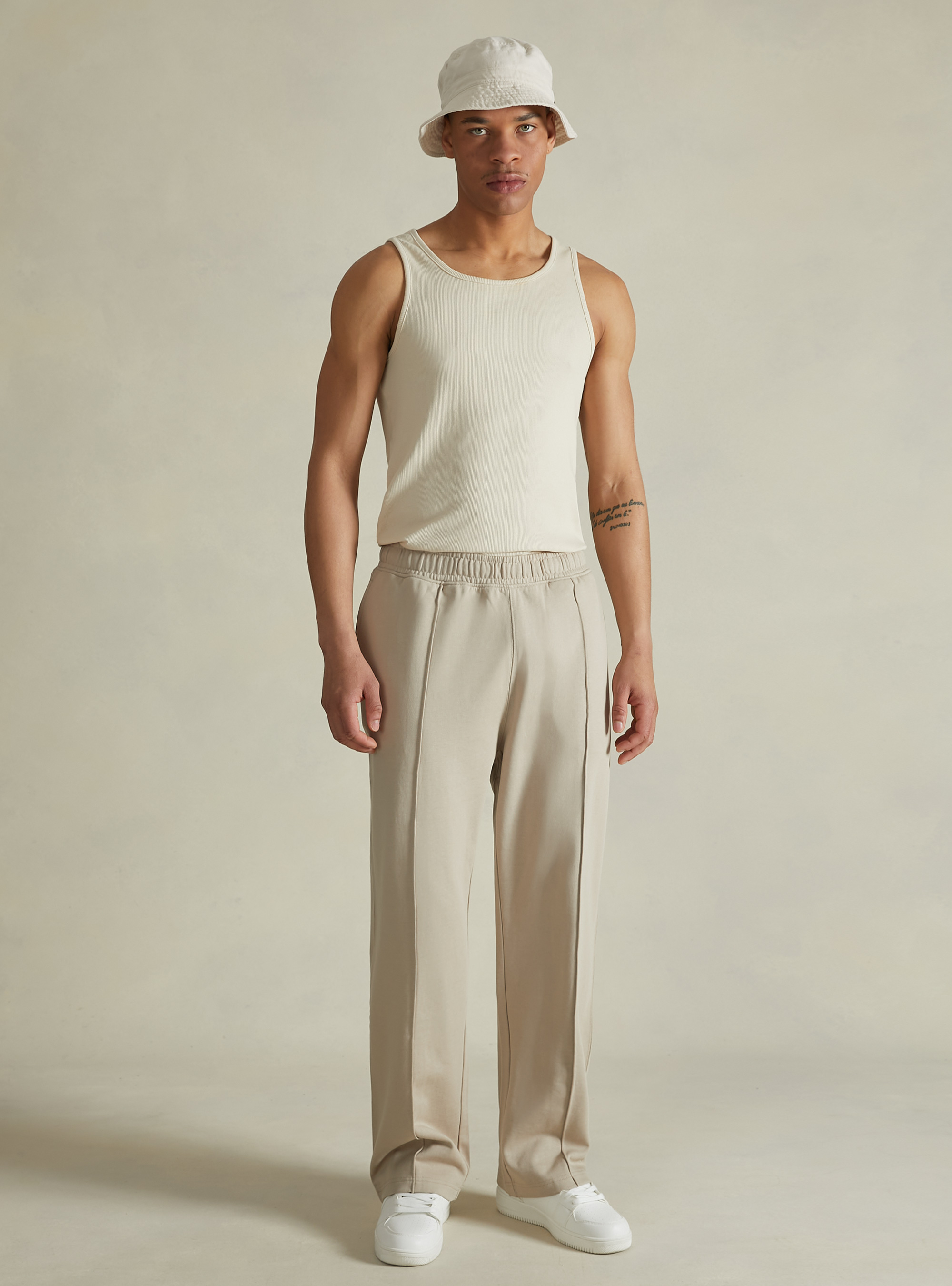 Plush jogger trousers, BG2 BEIGE MEDIUM