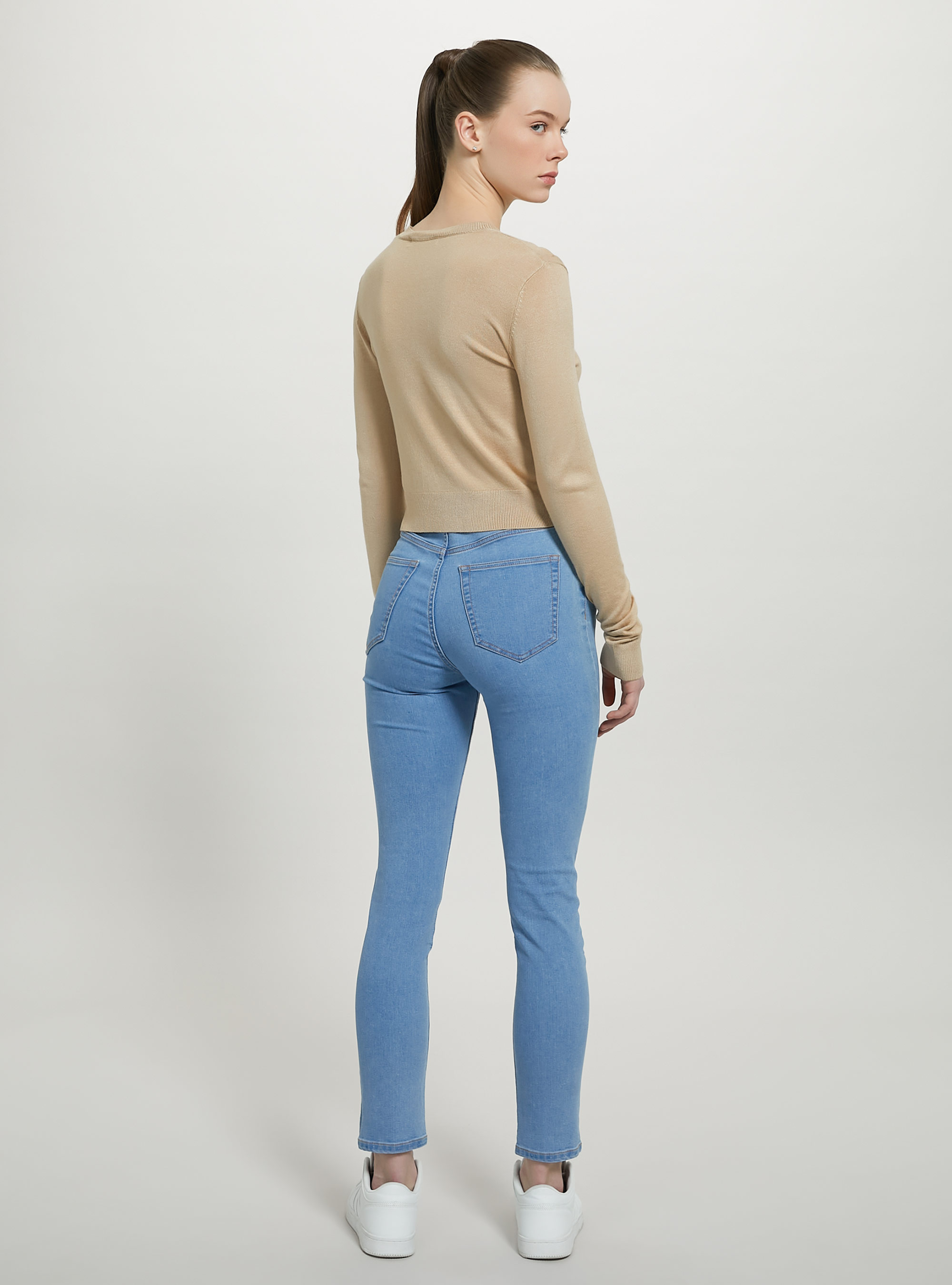 Pull court &agrave; col ras du cou, PK2 PINK MEDIUM