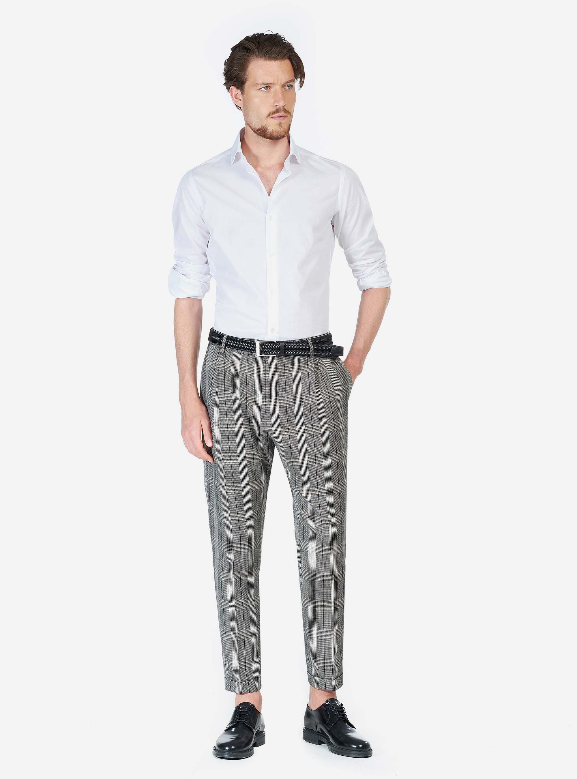 Pantalone principe di galles, MARRONE SCURO