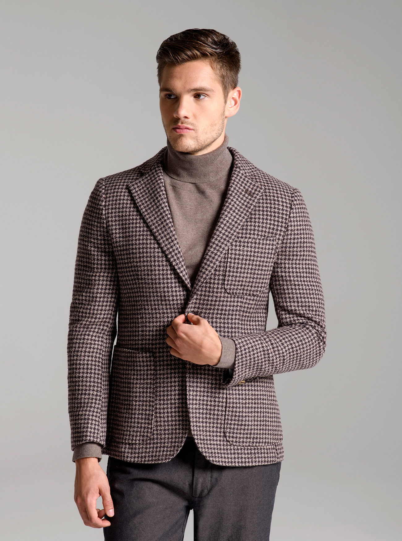 Giacca in lana, MARRONE