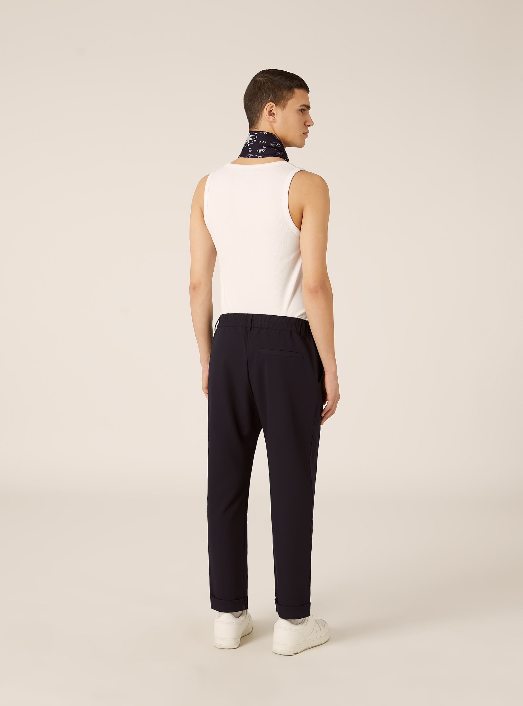 Pantaloni carrot fit con pinces, NA1 NAVY DARK