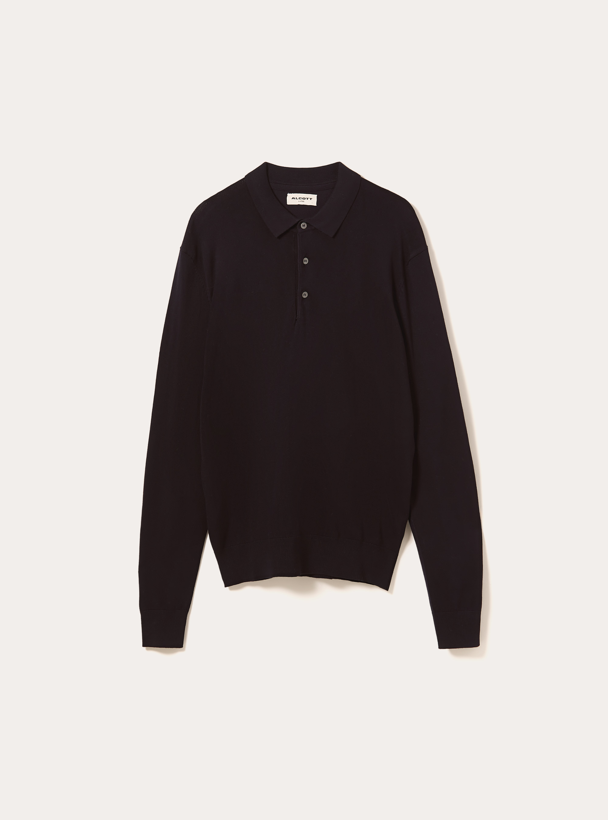 Polo de punto de manga larga, NA1 NAVY DARK