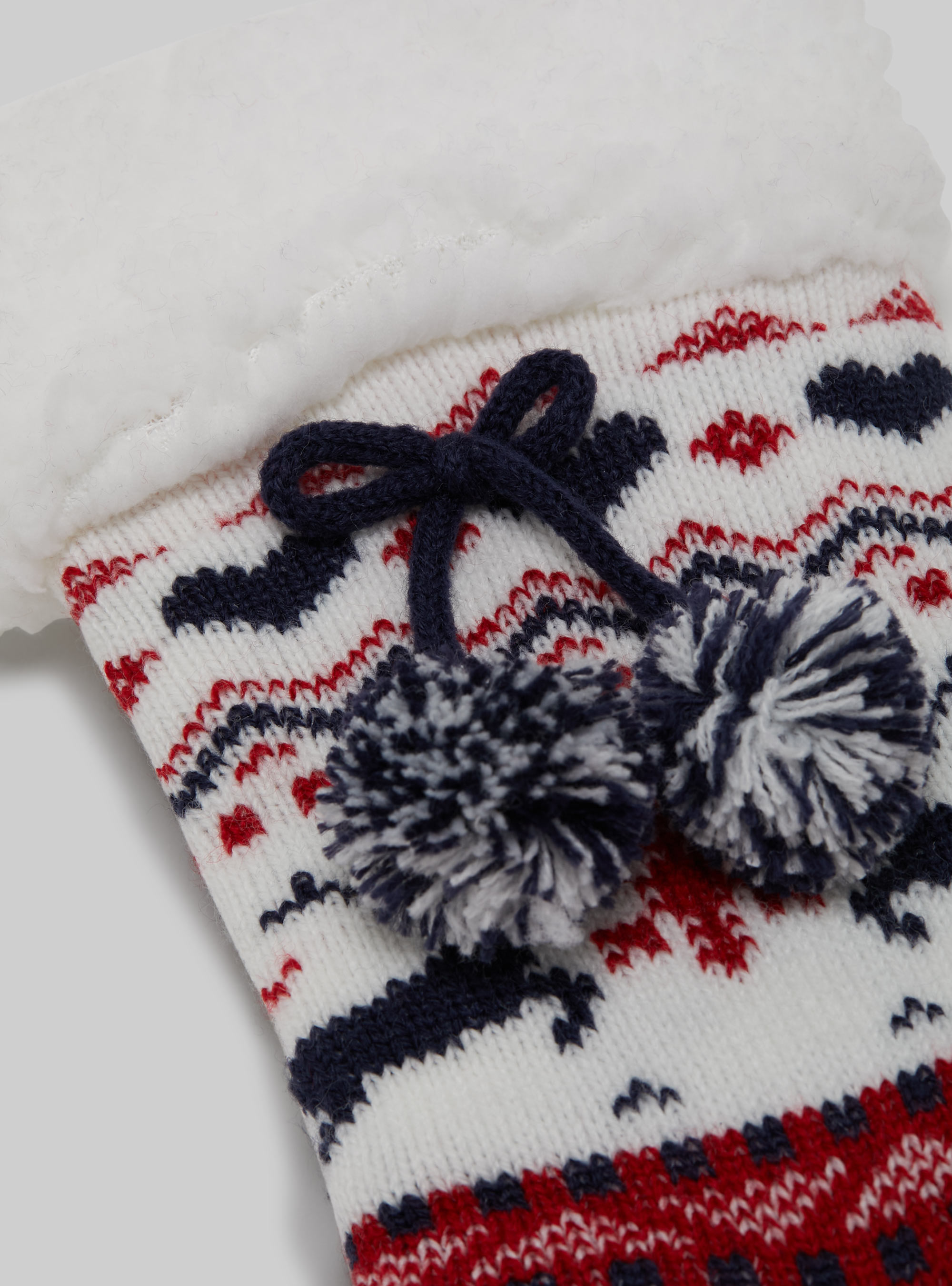 Calzini antiscivolo con interno in teddy, RD2 RED MEDIUM