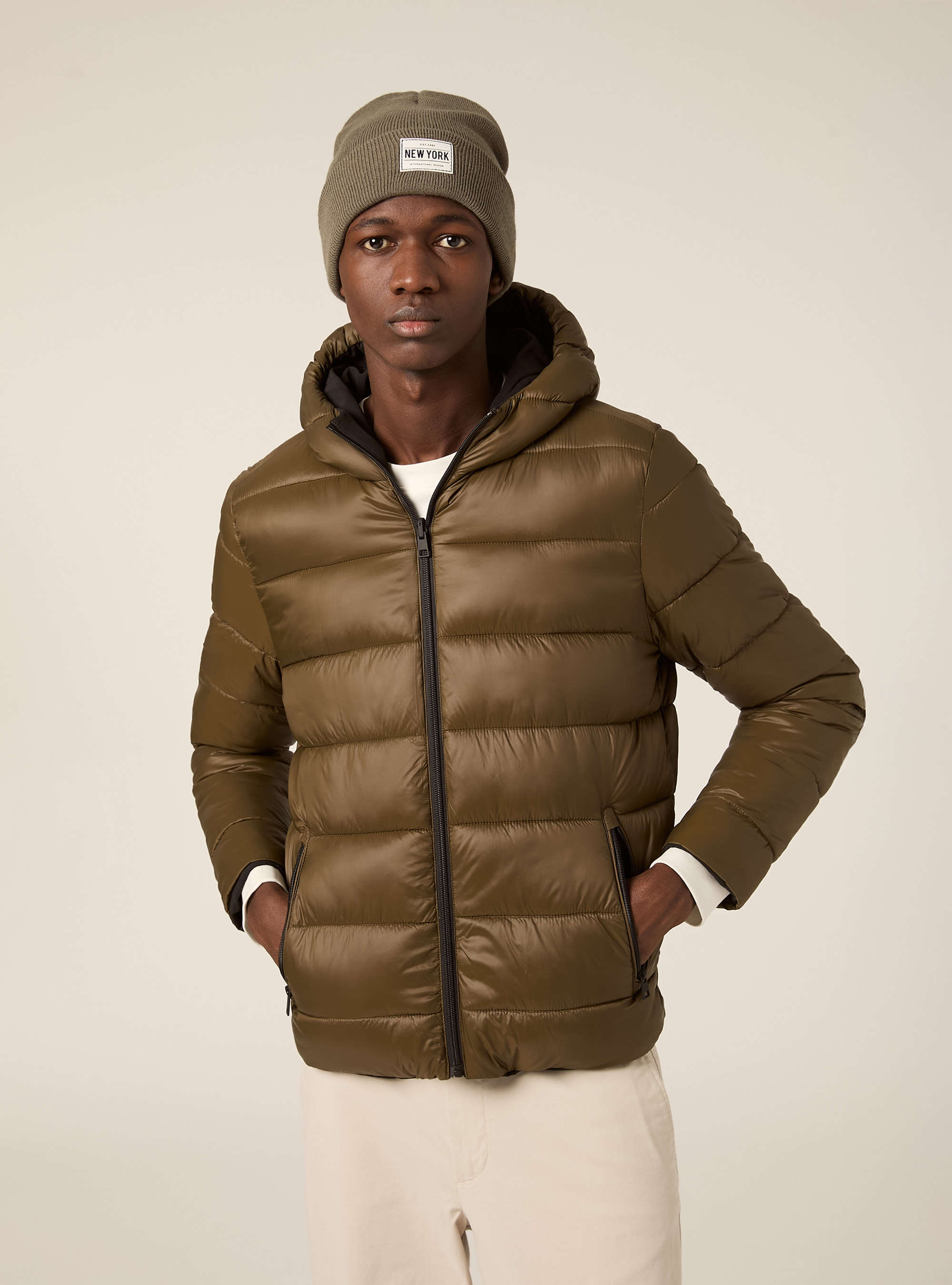 Giubbotto imbottitio reversibile, BK1 BLACK