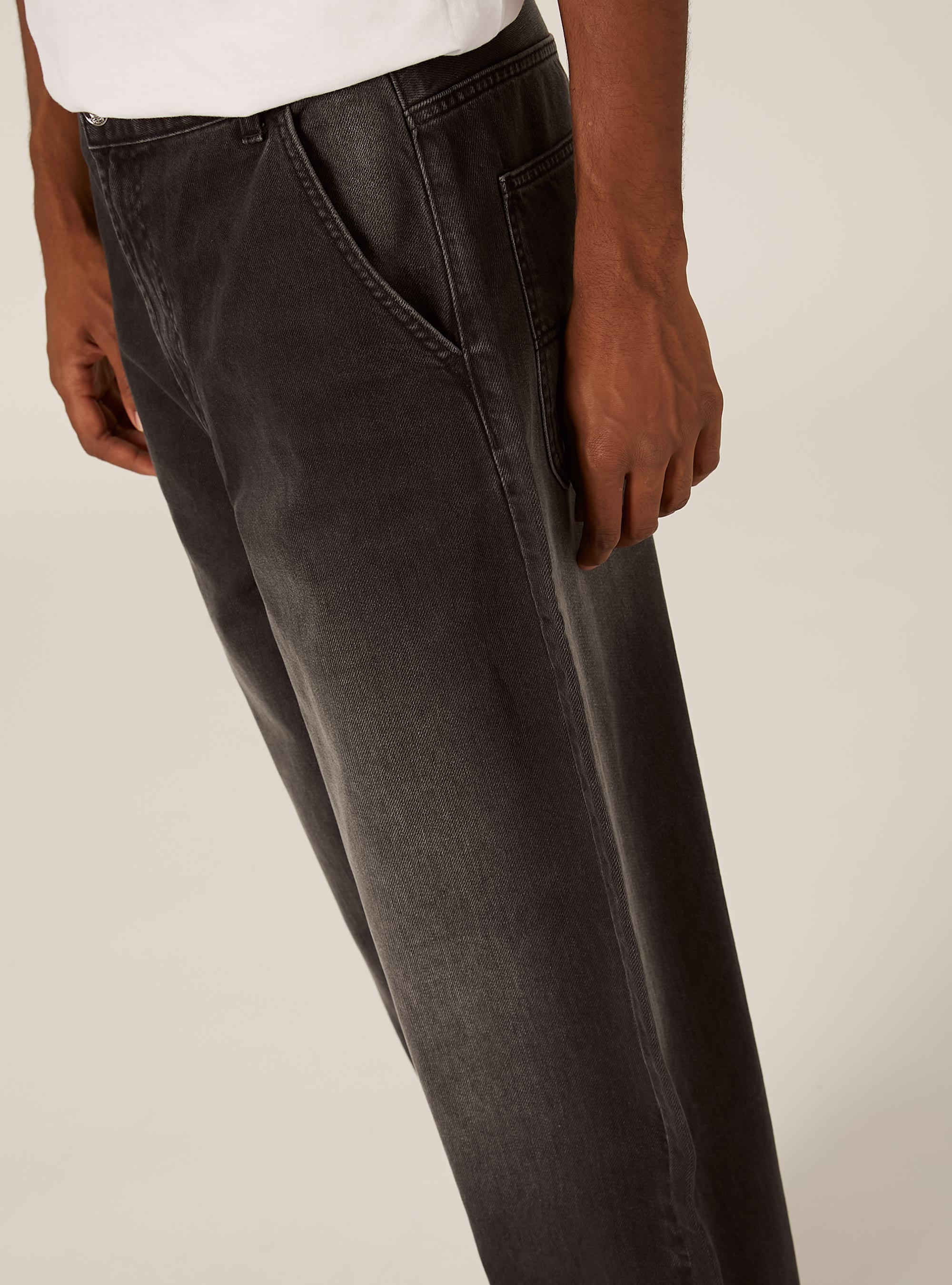 Jeans skater coupe ample, D000 BLACK