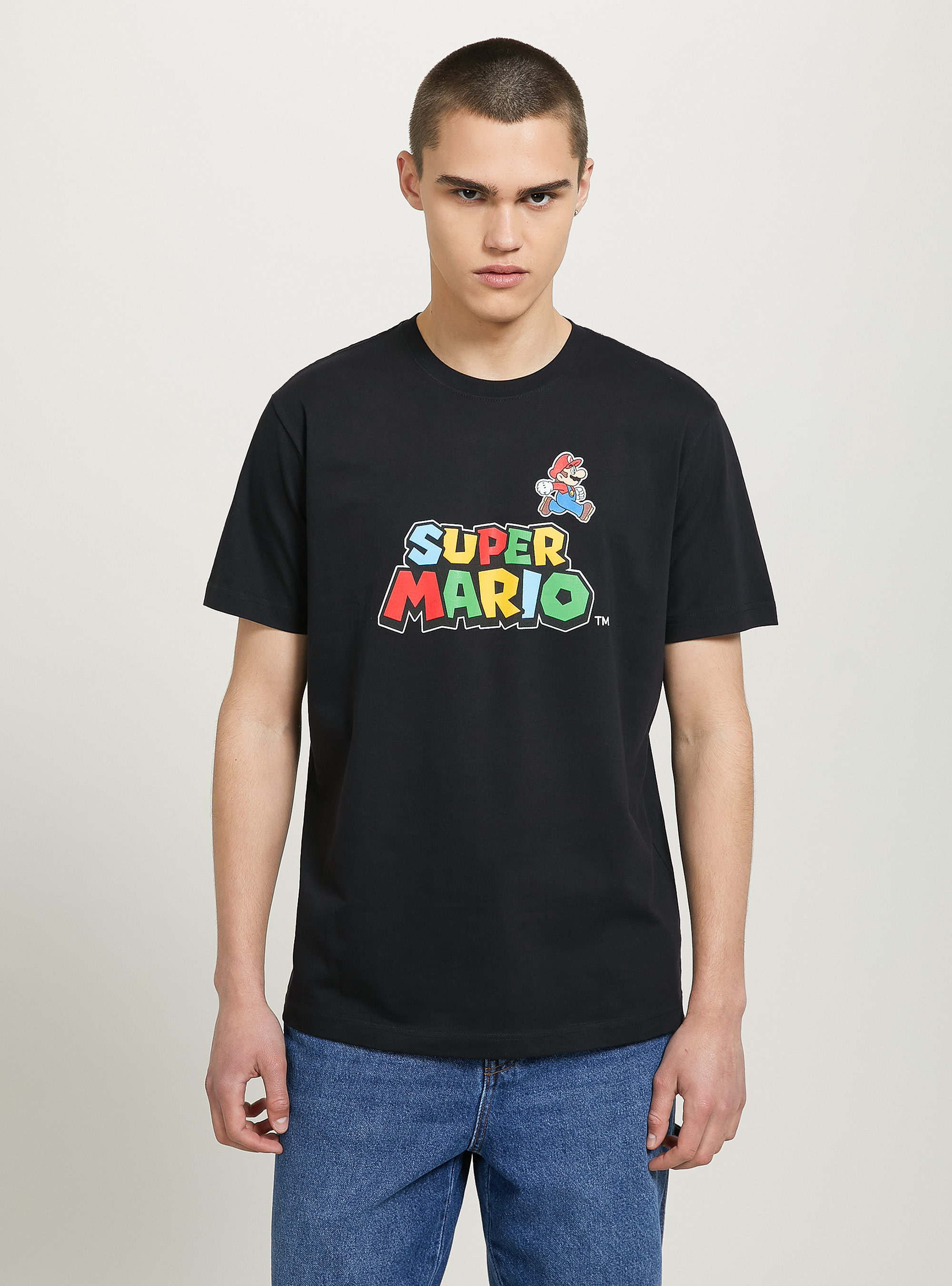 Super Mario / Alcott T-shirt, BK1 BLACK