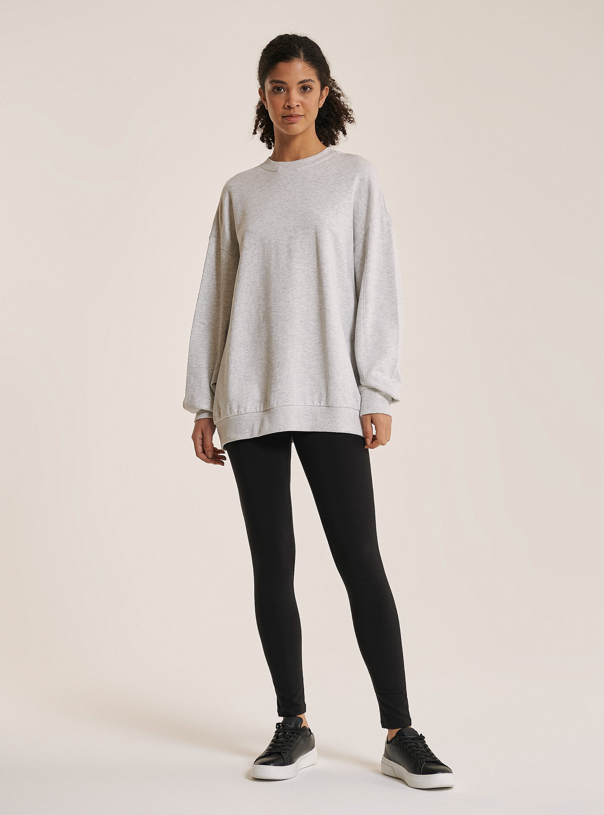 Sweatshirt basique oversize, C148 ICE MELANGE