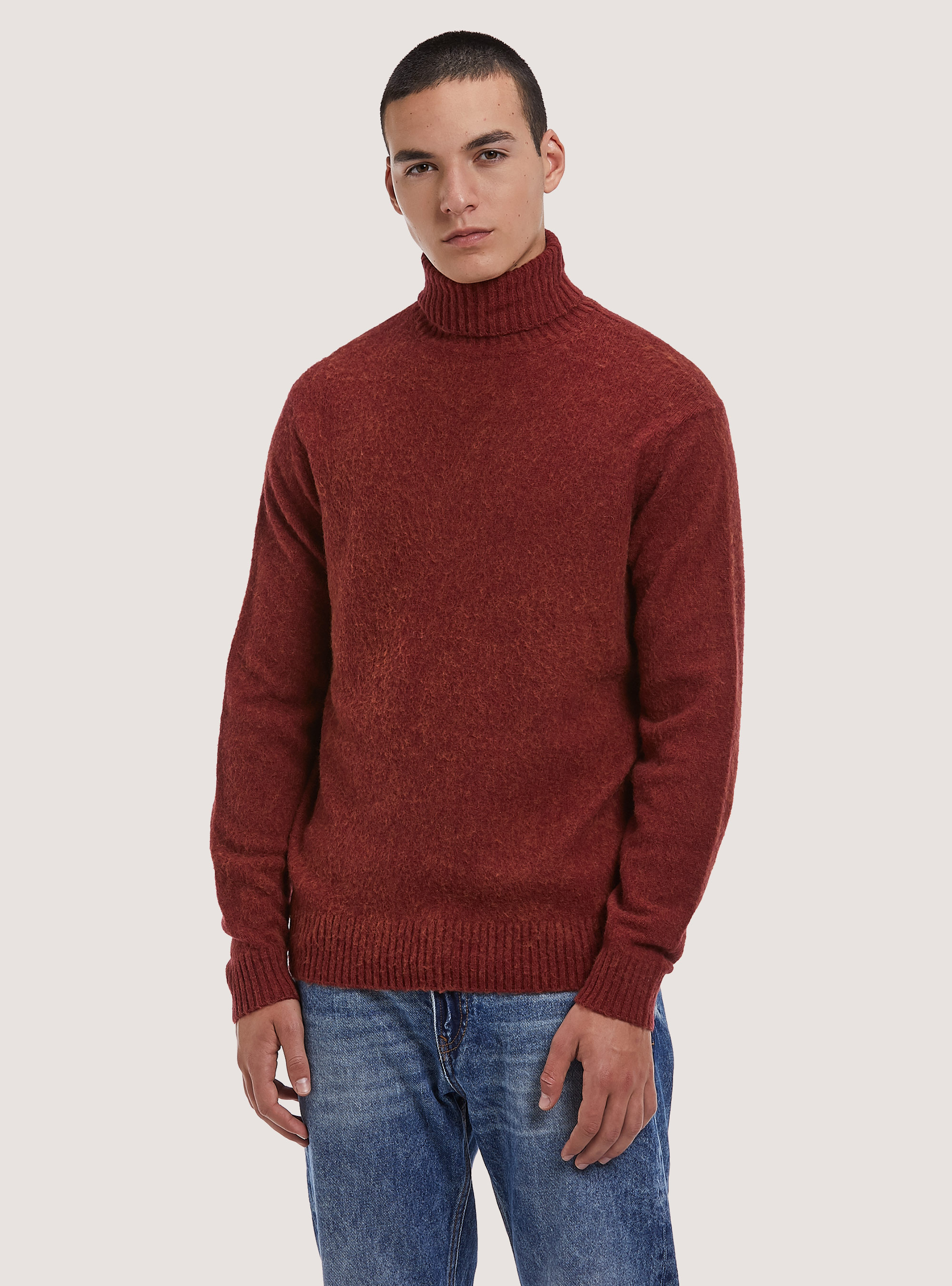 Pullover soft touch in misto lana elastiscizzato, RT2 RUSTY MEDIUM