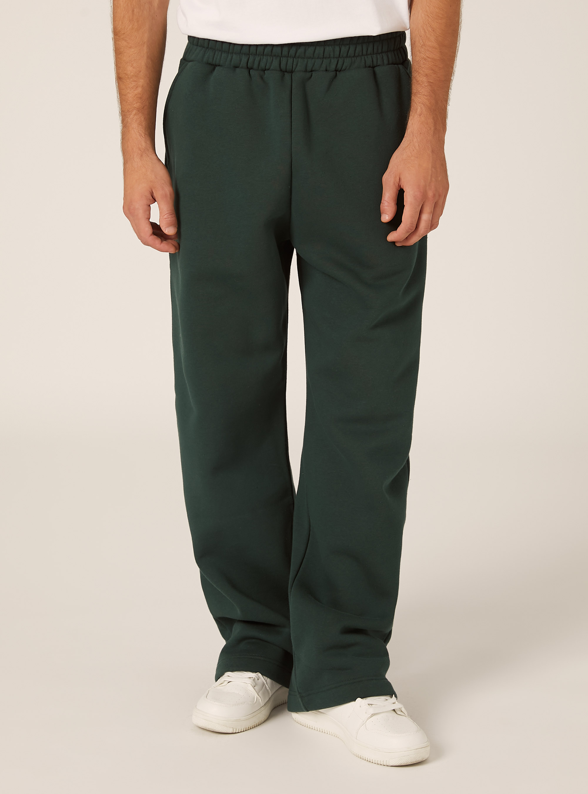 Loose-Fit-Hose aus Sweatshirtstoff, GN1 GREEN DARK