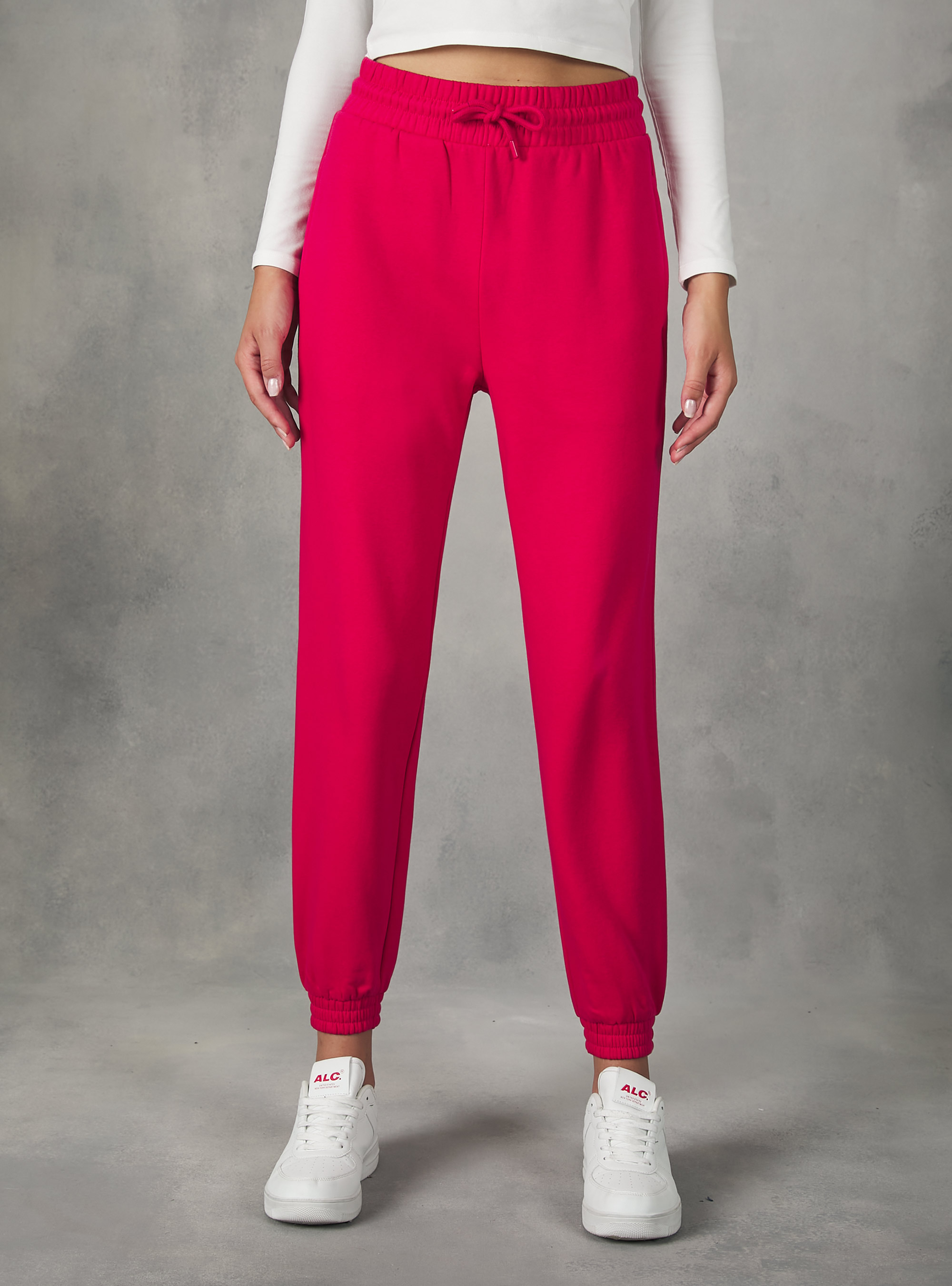 Pantalón jogger de felpa, FX1 FUXIA DARK