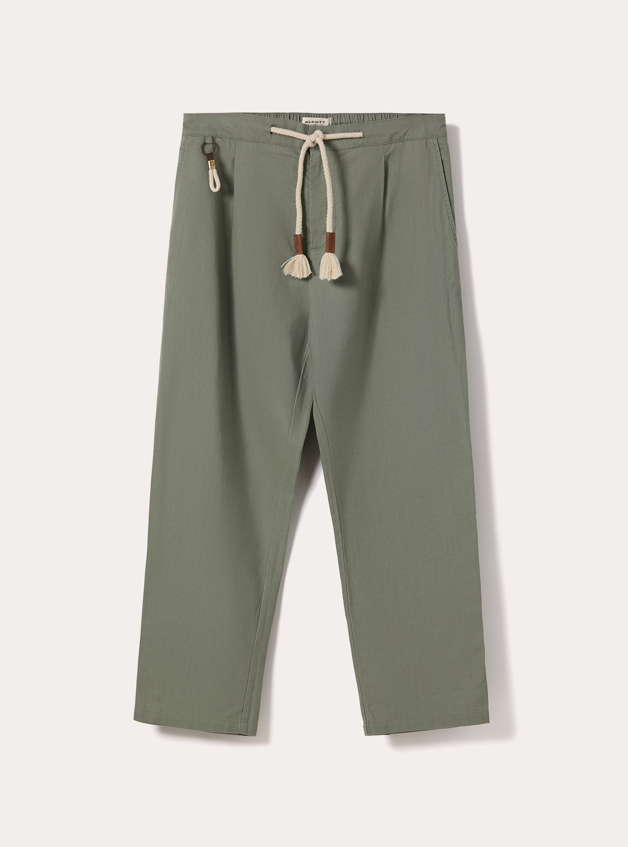 Pantaloni misto lino con coulisse, KY2 KAKY MEDIUM