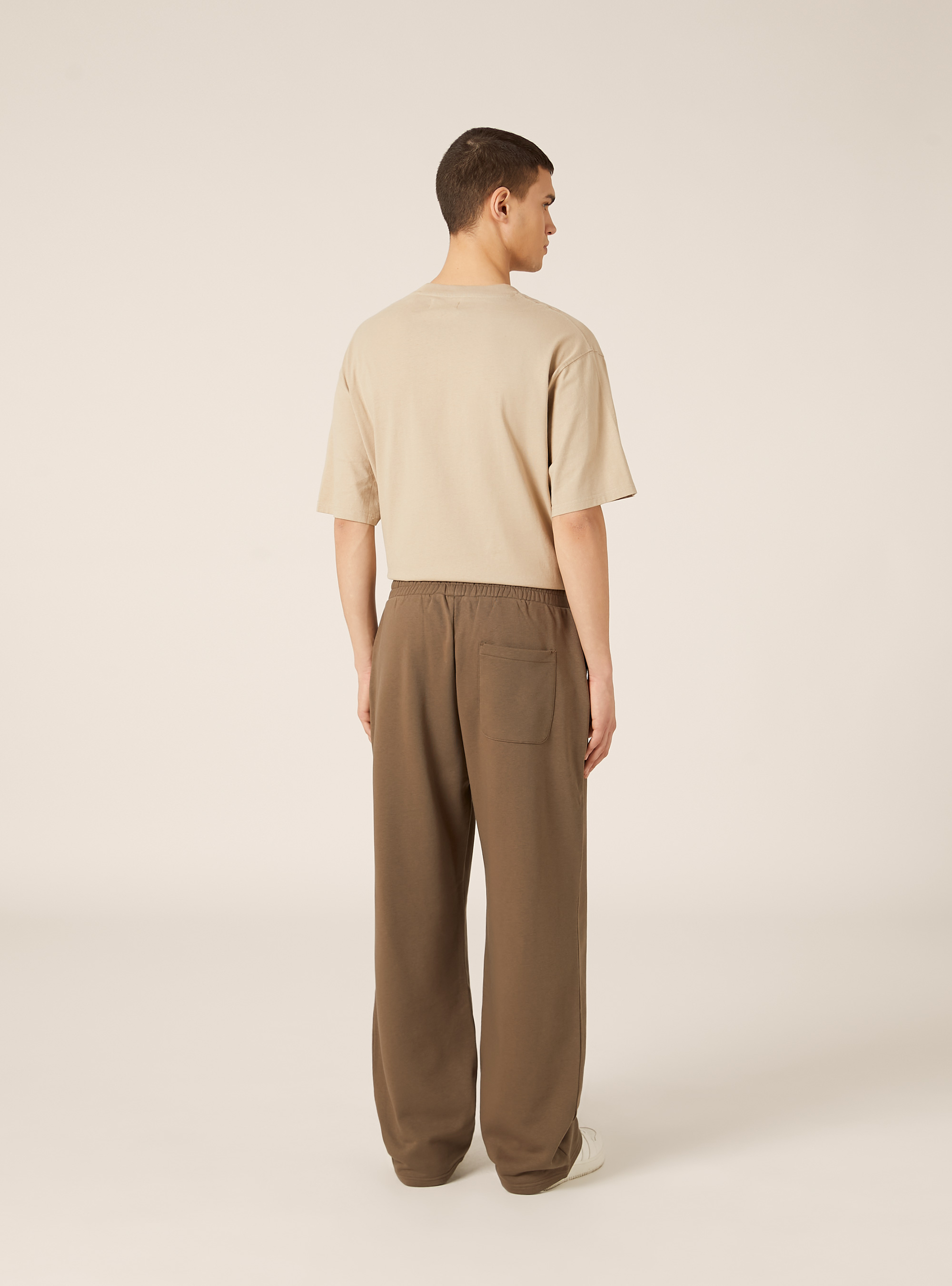 Pantalone in felpa loose fit, BR2 BROWN MEDIUM