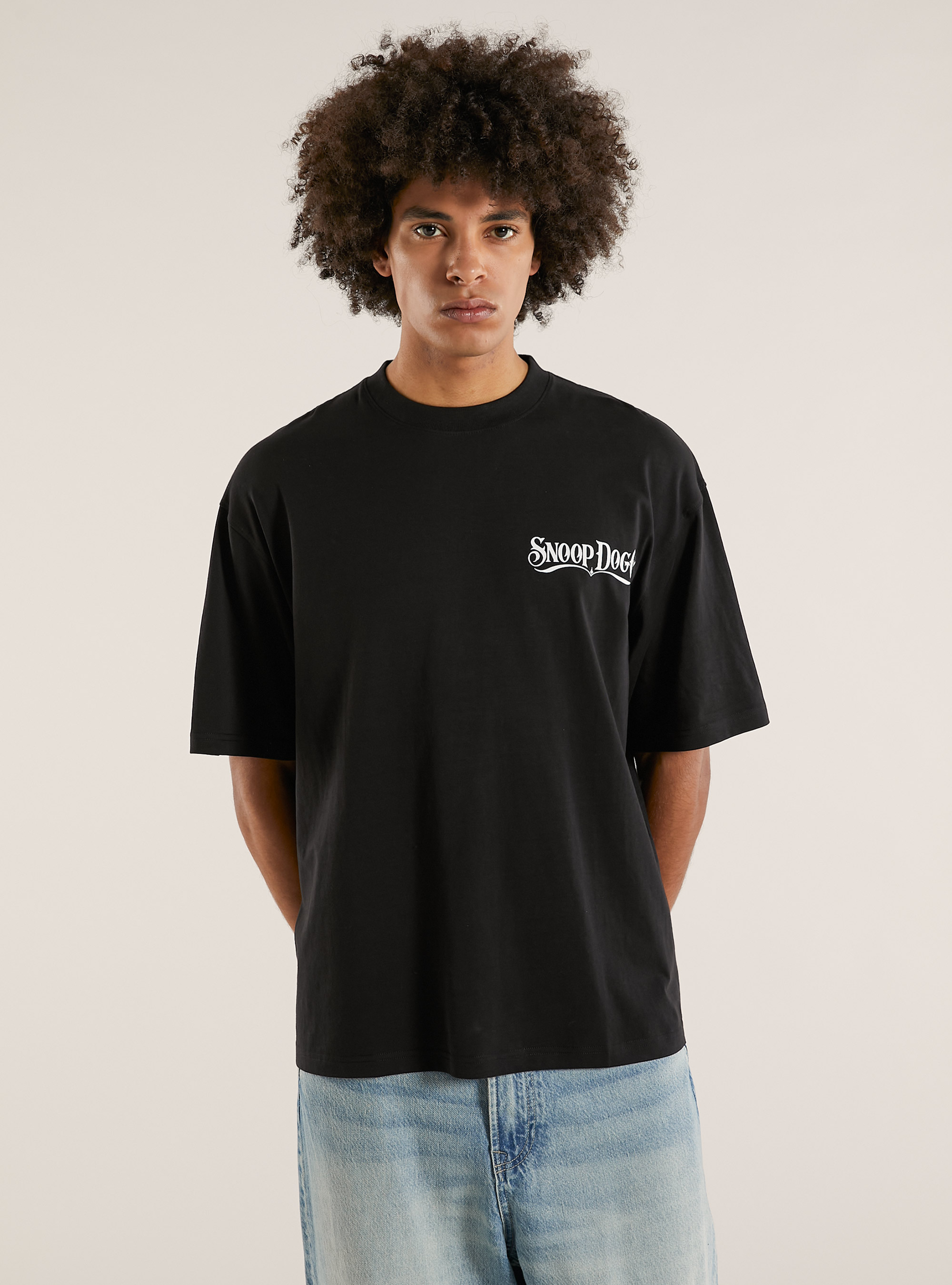 T-shirt coupe carrée Snoop Dogg / Alcott, BK1 BLACK