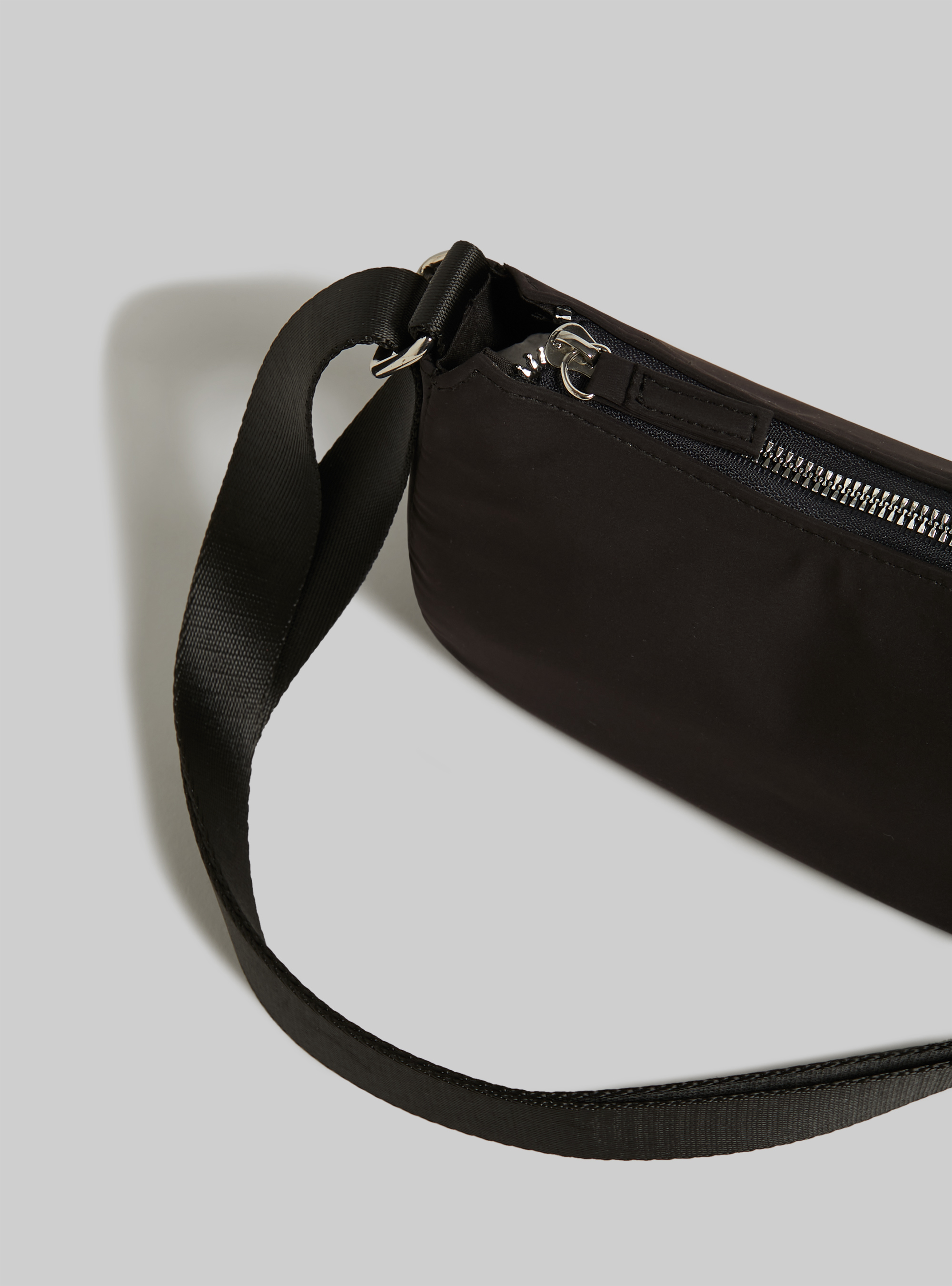 Mini bag with shoulder strap, BK1 BLACK