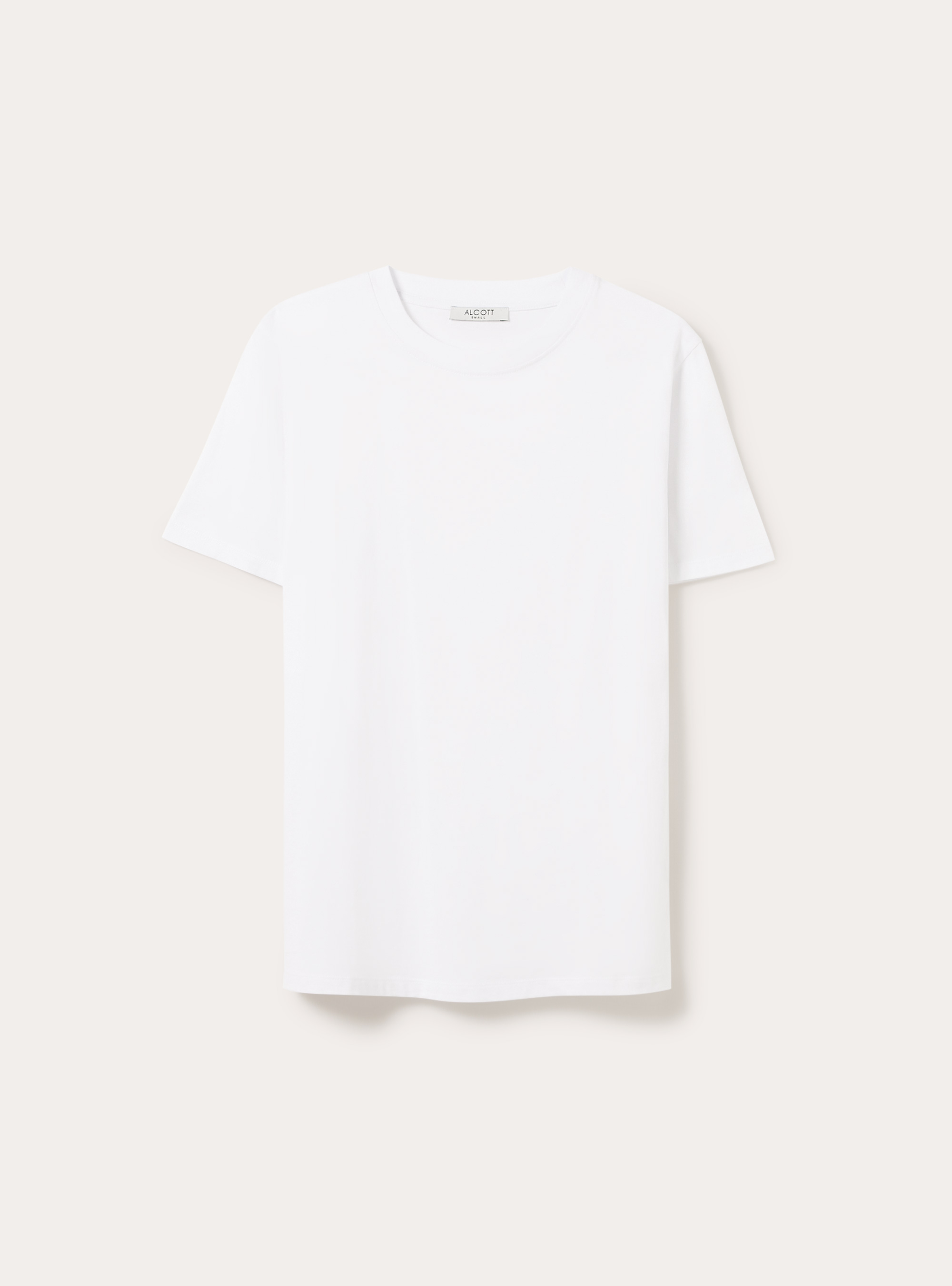 Cotton crew neck T-shirt, WH3 WHITE