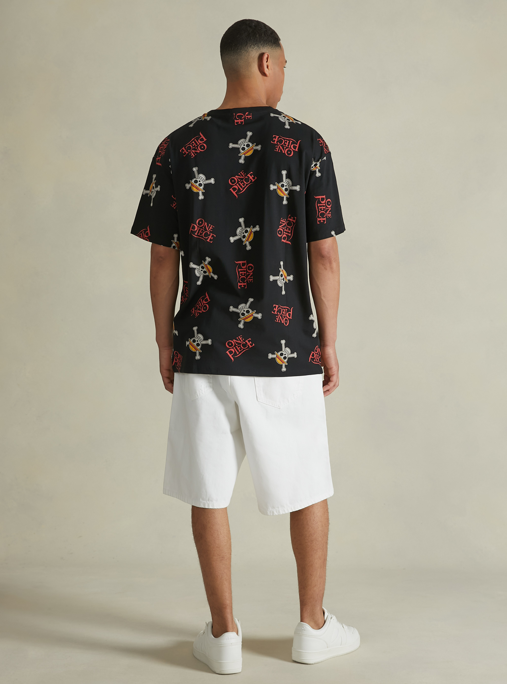 One Piece / Camiseta Alcott all over, BK1 BLACK