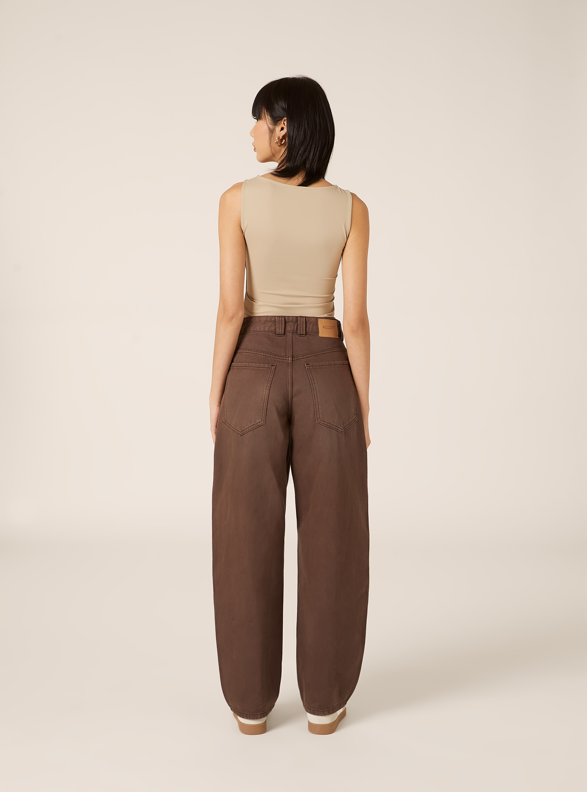 Body con scollo a barchetta, BG3 BEIGE LIGHT