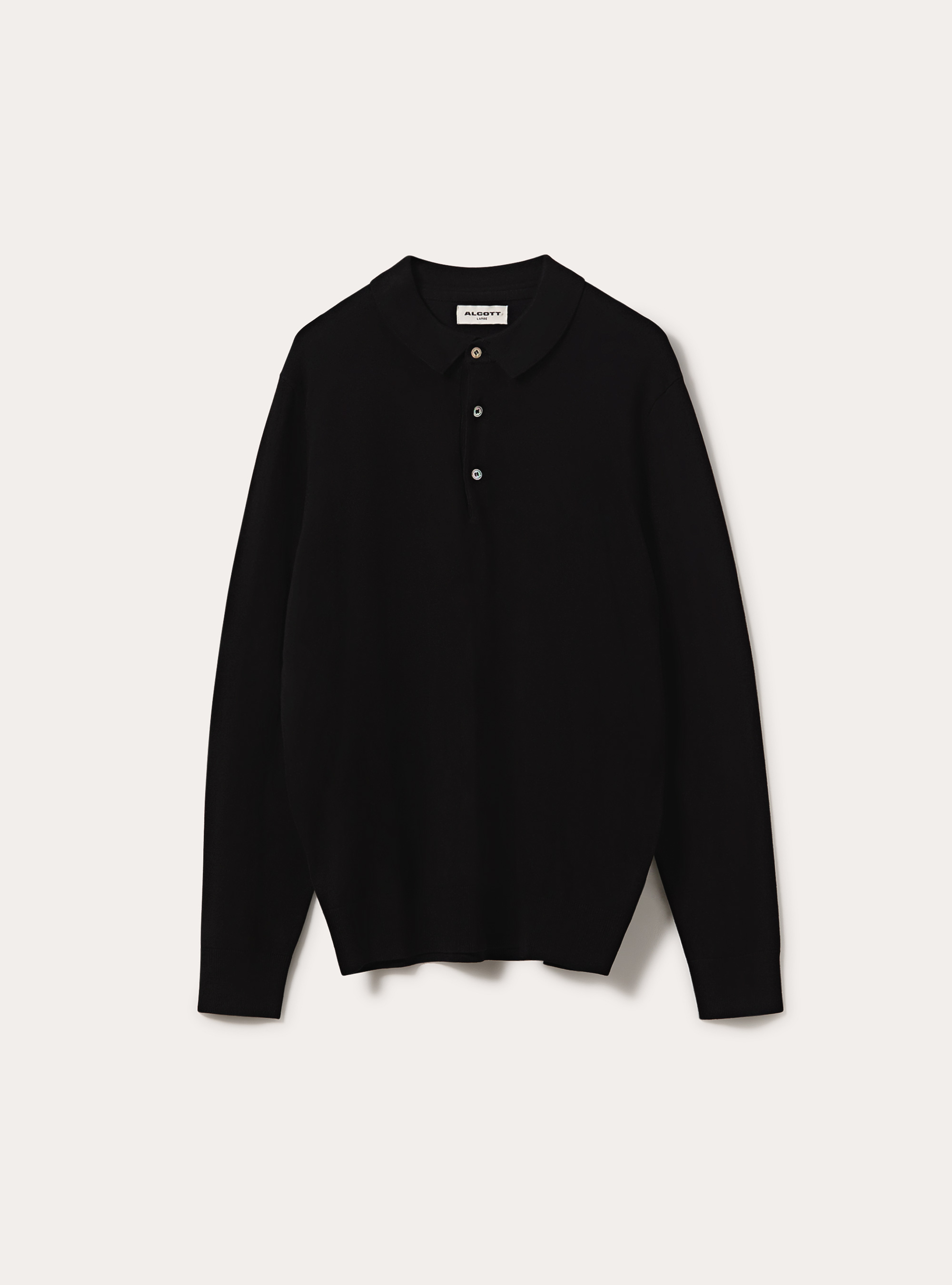 Polo in maglia  in viscosa, BK1 BLACK