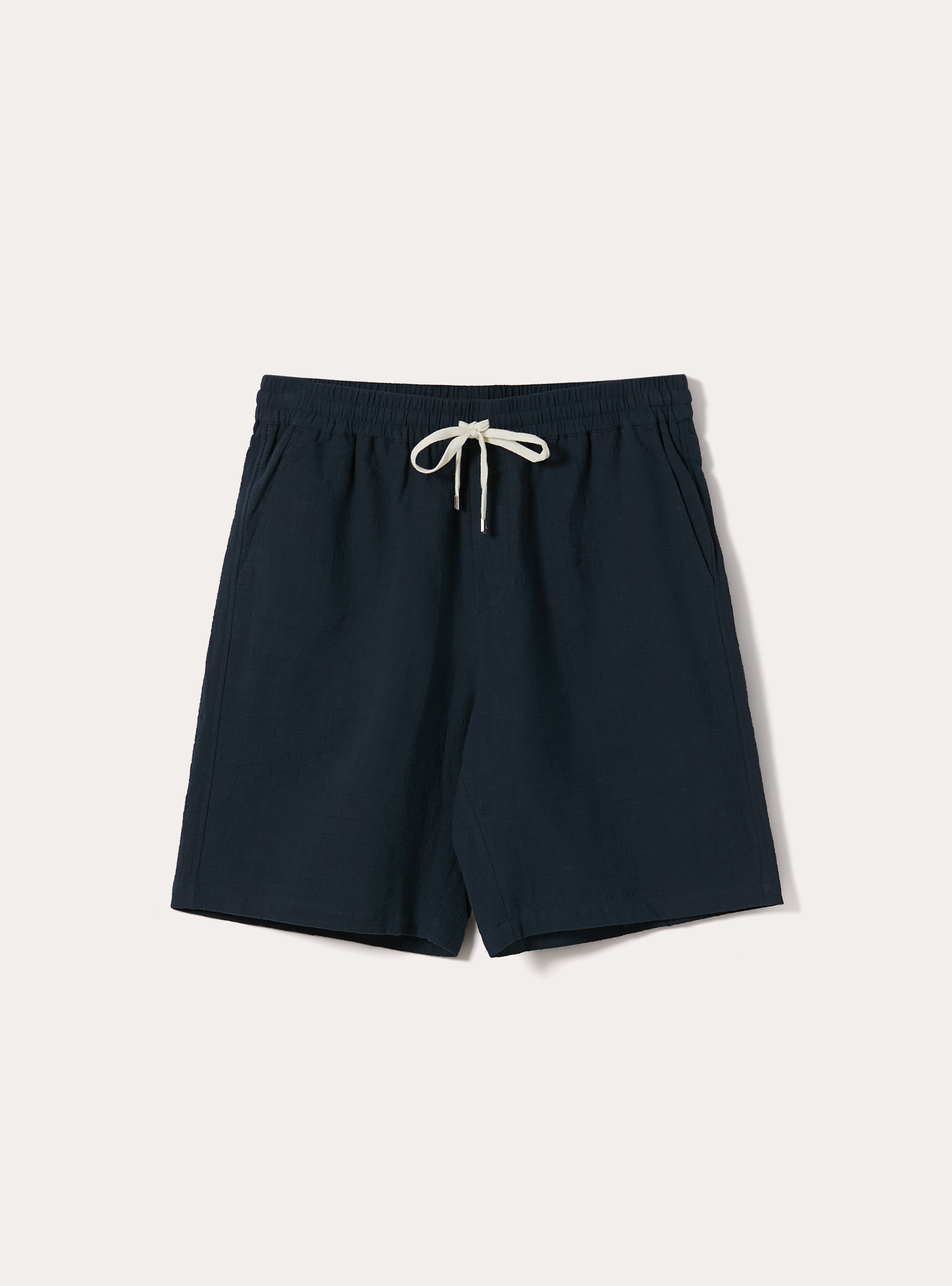 Bermuda in cotone con laccio in vita, NA2 NAVY MEDIUM