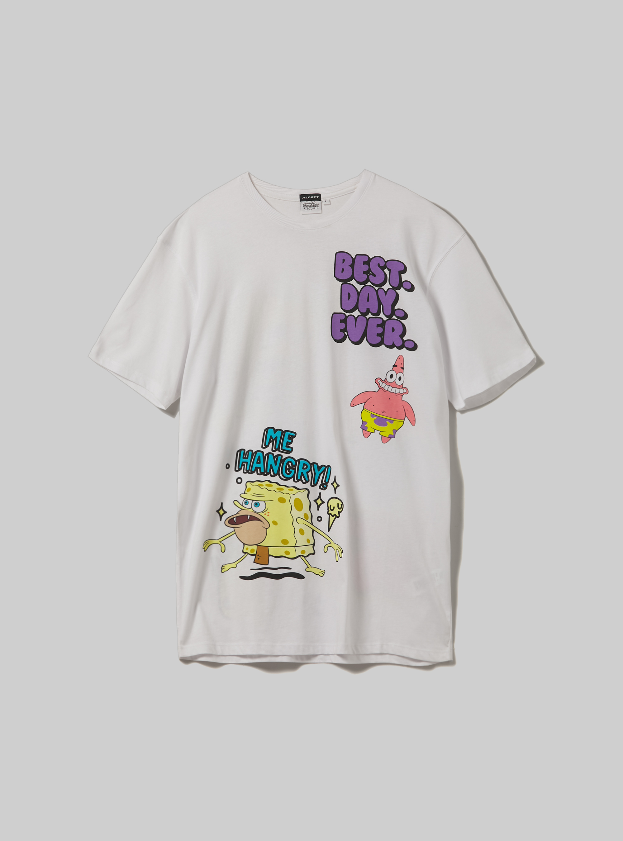 Bob l'&eacute;ponge / T-shirt Alcott, WH3 WHITE