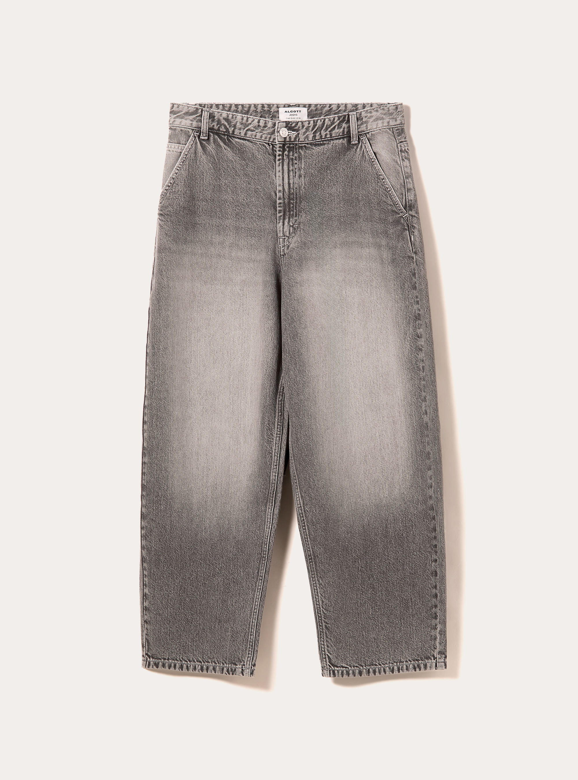 Jeans skater coupe ample, D00G GREY