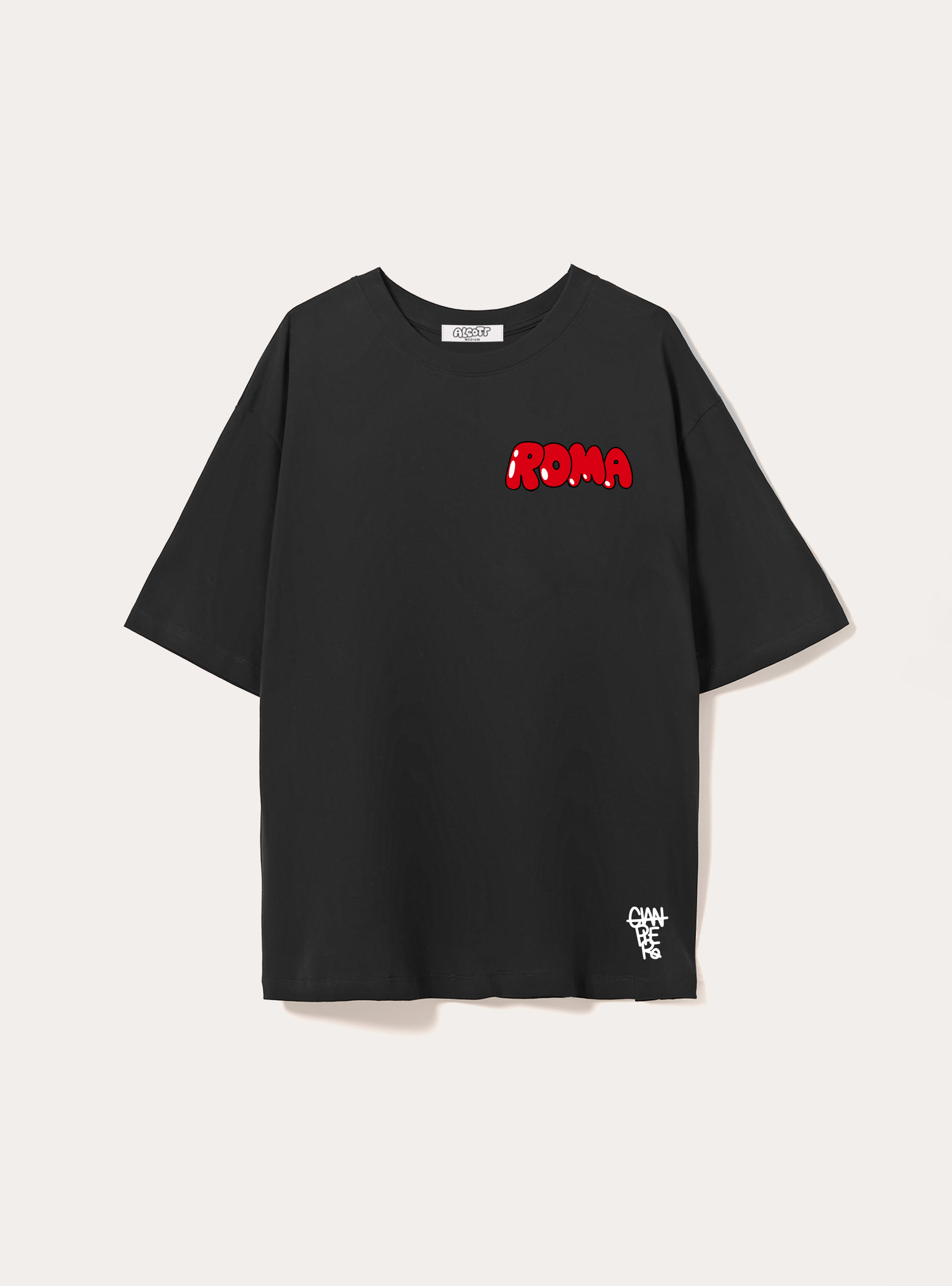 Gianpiero D'Alessandro x Alcott T-shirt, BK1 BLACK