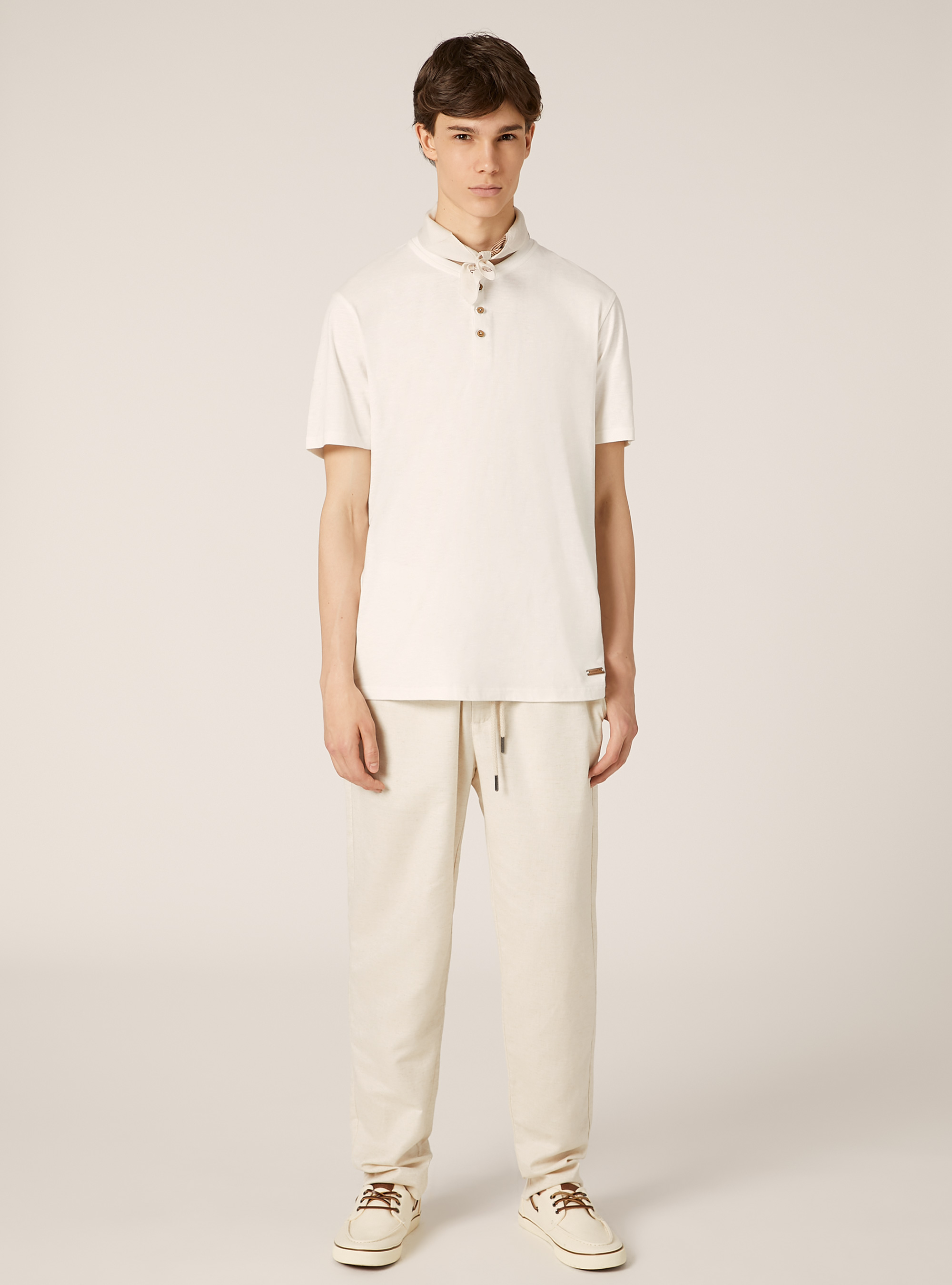 T-shirt en coton serafino, WH1 OFF WHITE